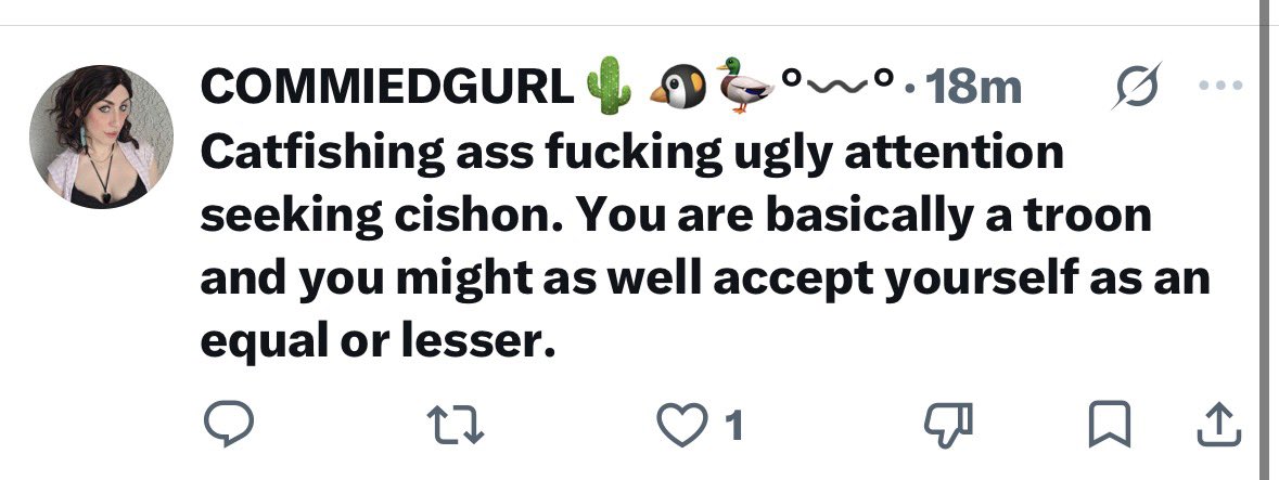 ToastyMosty6969's tweet photo. You look like a man!!!! 

Says the man. https://t.co/GrYqq8UHsZ