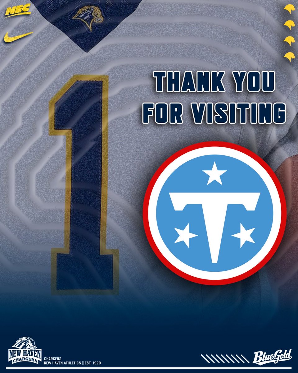UNewHavenFB's tweet photo. Thanks for coming out @Titans 🤝
#FindAWay | #FAST https://t.co/pVOKpLICWJ