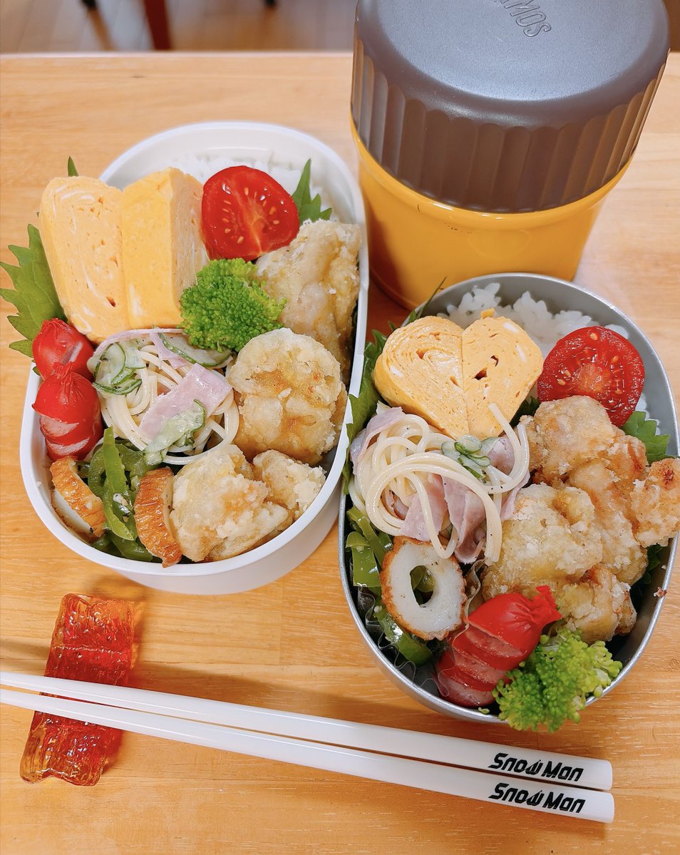 mananino5meme9's tweet photo. #今日のお弁当
カレー唐揚げ、サラスパ
だし巻き卵焼き、塩だれピーマン
赤ウインナー、🥦🍅
旦那さんとわたしのお弁当です
おはようございます🖤
フラゲ日⛄️
お仕事行く前に受け取りしてきます
昨日のCDTV”奇���”いい曲だね
Leminoで配信中で
山田孝之がメインパートナーを務める
#THEOPENCALL 息子と見始めた
パートナーにはSHOGUN 将軍に
出演されている阿部進之助さんも
カナダからリモートで参加されてる
演じるってすごい
俳優さんてすごい
ただただすごい、しかない
ep0から見るのがオススメ
ep2にはゲストでにの💛が来るので
それも楽しみ(*^^*)
今日も笑顔で。:°ஐ..♡*