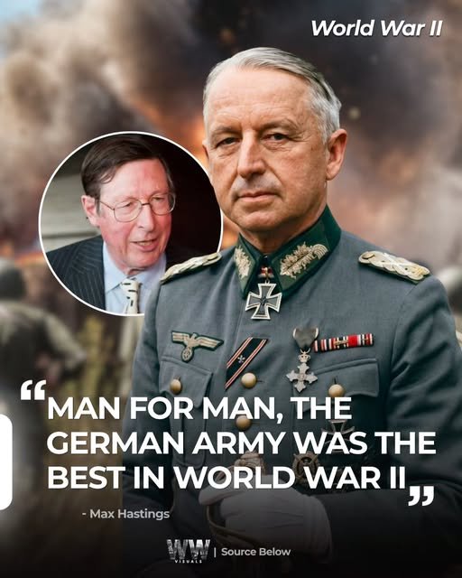 B7frankH's tweet photo. The Wehrmacht was often better at fighting battles than the Allies. Germany still lost because its leaders started a war the country could not finish.

Max Hastings’s point: German units were usually better trained, more flexible, and sharper at combined-arms tactics than their early opponents. That edge showed in France, the opening of Barbarossa, and many later defensive fights. It never solved the strategic problem.

Invading the Soviet Union while Britain was still in the war, and before Germany had the industry or logistics for a long continental campaign, was the fatal overreach. Planners expected a short war and a Soviet collapse. They underestimated manpower reserves, industry moved east of the Urals, and the regime’s willingness to absorb huge losses.

By December 1941 the drive on Moscow had stalled, the Red Army had counter-attacked, and Pearl Harbor brought the US fully in. Senior German officers already knew a quick victory was gone. Roughly four-fifths of German military dead fell on the Eastern Front. Winning at Kiev or Kharkov could not offset a two-front war against larger economies.

Tactical skill delayed the result. It did not change it.