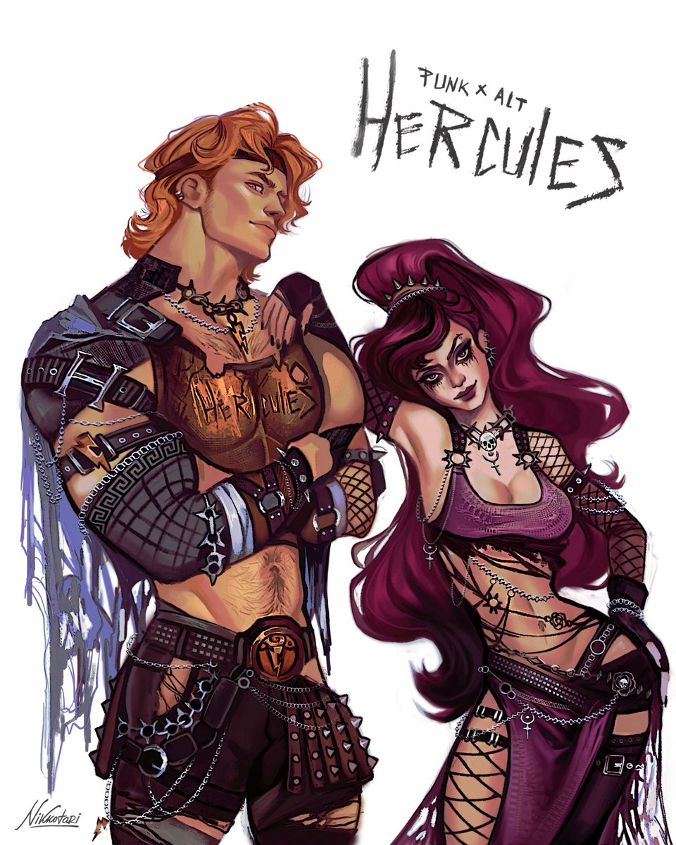 nikkotari's tweet photo. Hercules &amp; Megara ⛓️‍💥🖤 https://t.co/t0fMznEd0d