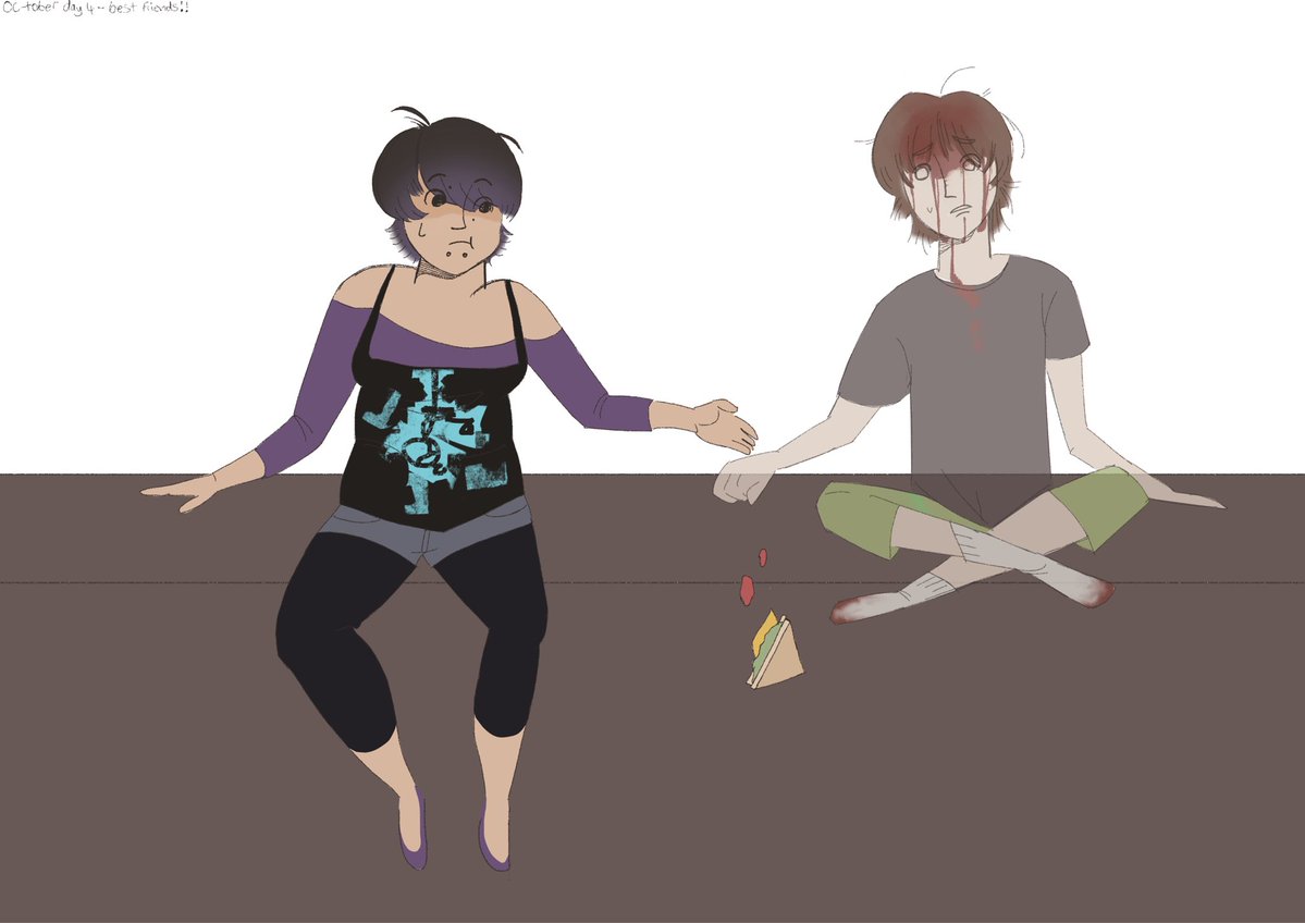 orangexpeels's tweet photo. The first few days of oc-tober!! 
def my fav prompt list I’ve seen!

(lowkey forgot to do the first day) https://t.co/sH3rj8hpbQ