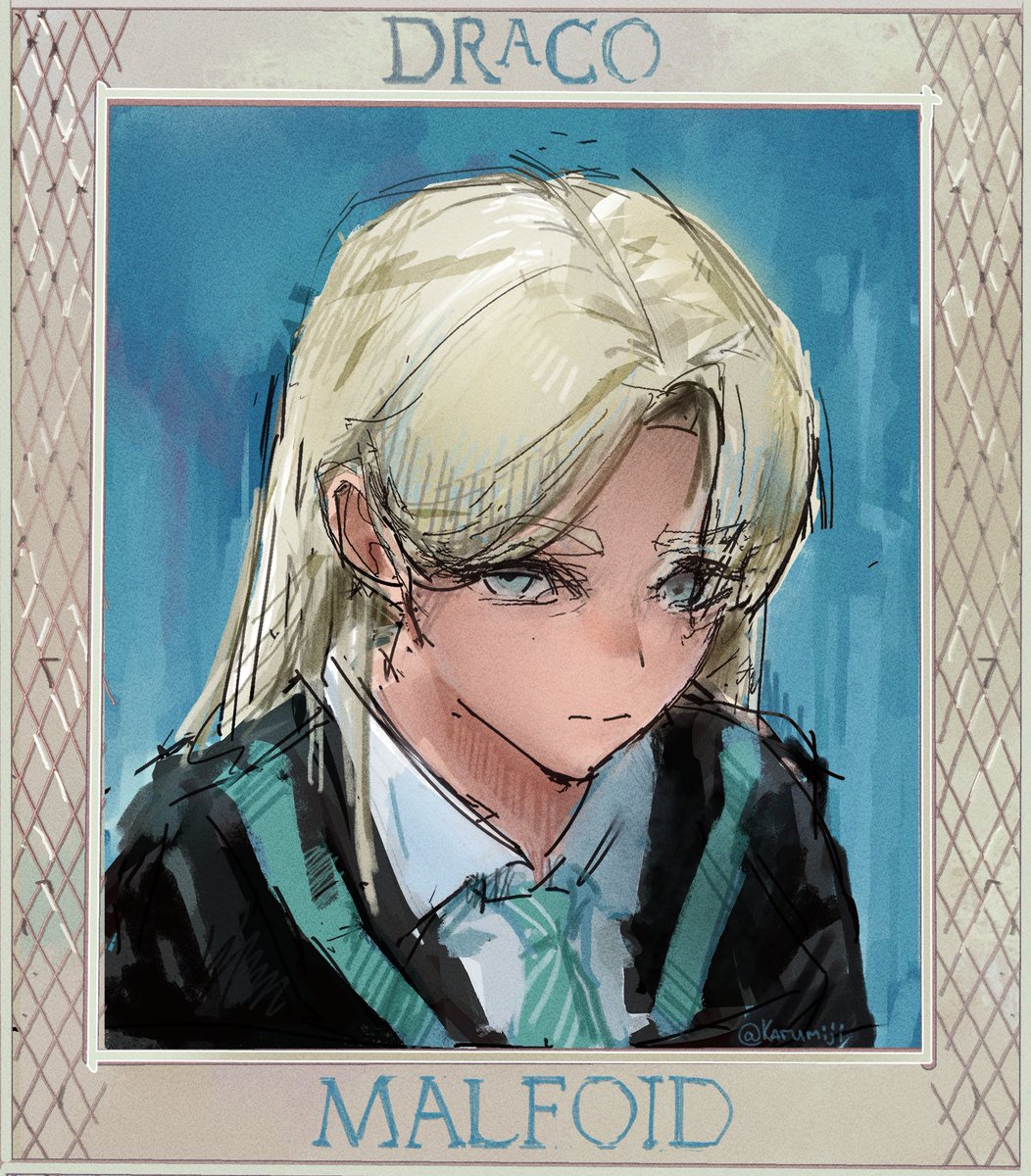 karumiji's tweet photo. day 5 -official art redraw 

my feed is straight up Malfoid... #Malfoid #inktober https://t.co/v4EvptG4UE