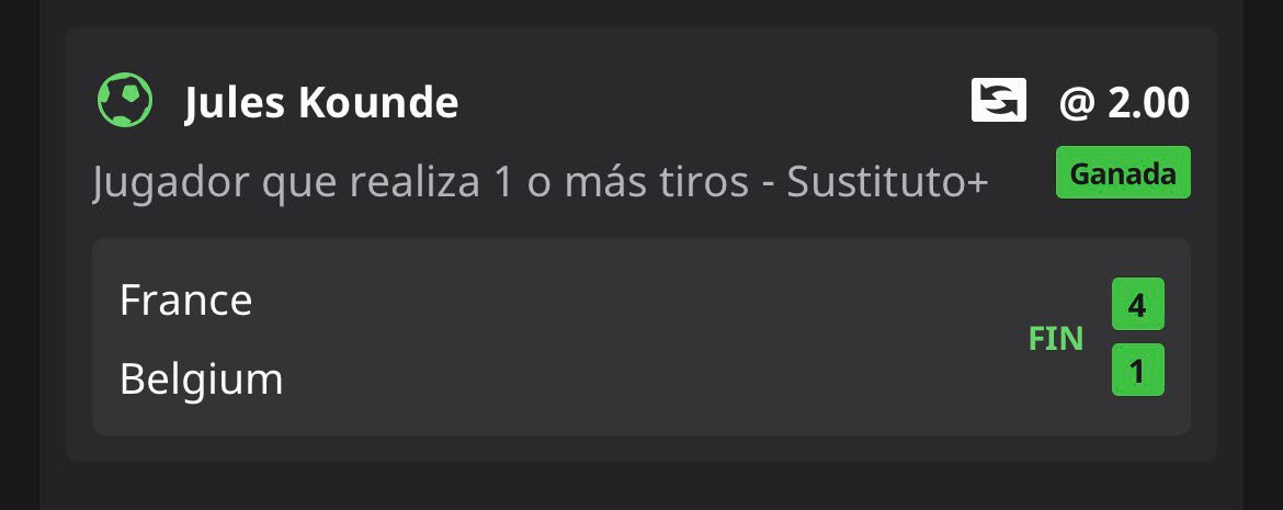 picksonlineprem's tweet photo. ✅ PLENOO!! 🔥 Pleno de recomendaciones:
- Cuota 2.00 ✅
- Cuota 1.90 ✅

Nos quedamos a 1 remate de Kounde para la 5.50, era difícil.

💚 Seguimos buscando valor y analizando los mejores partidos https://t.co/hO31Xd8Dm0