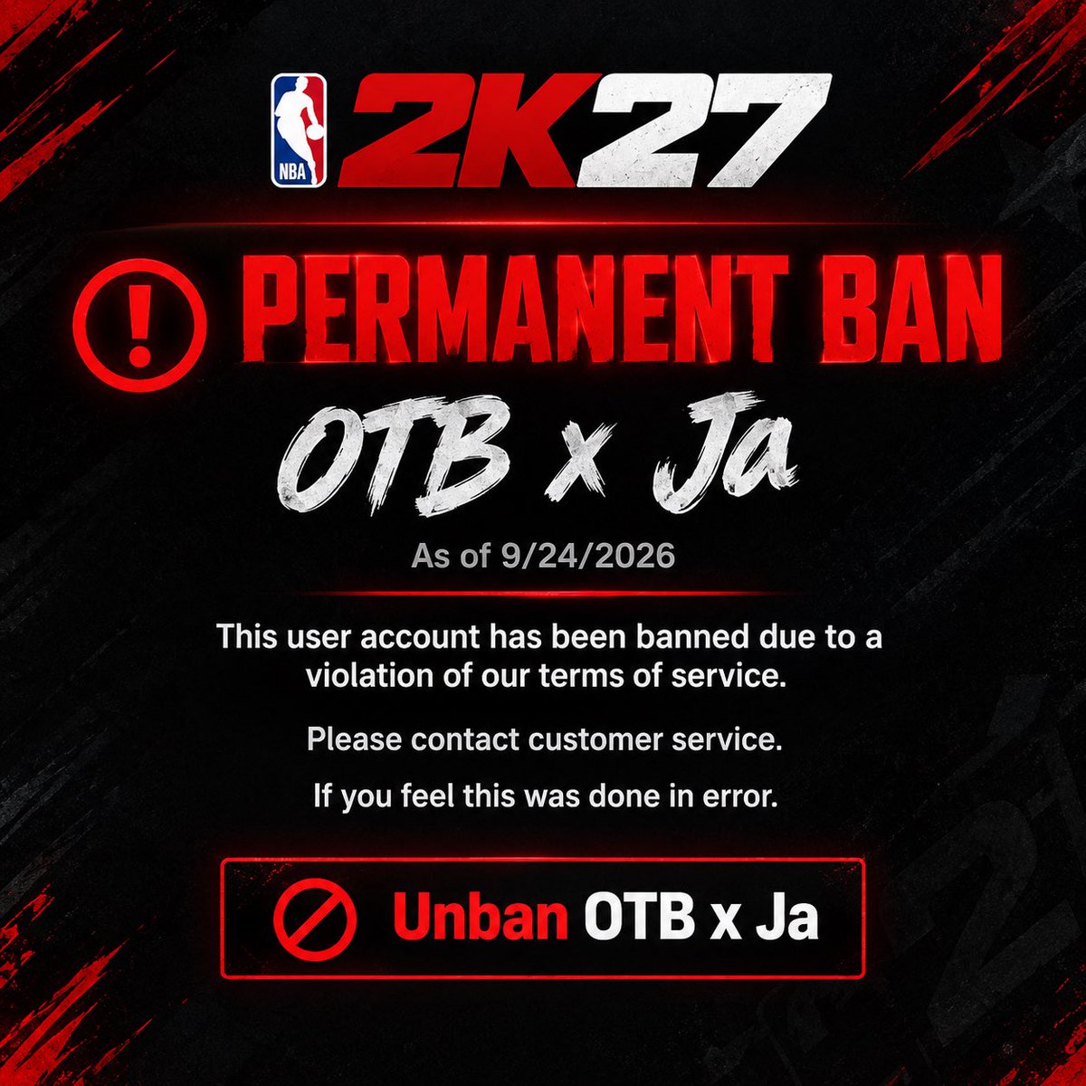 jayvoo1234's tweet photo. @Ronnie2K @NBA2K Unban me Ronnie https://t.co/Qn3jonoKCC