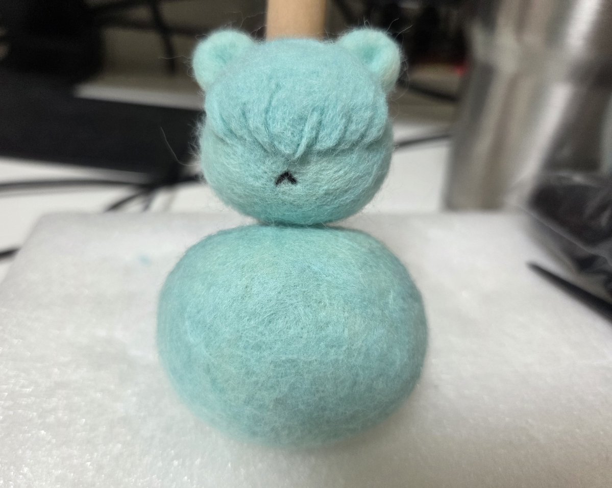 tetsu041269's tweet photo. 羊毛進度🥹
熊熊老弟...耳朵是夾心麻糬 https://t.co/7xzYqpbjUM