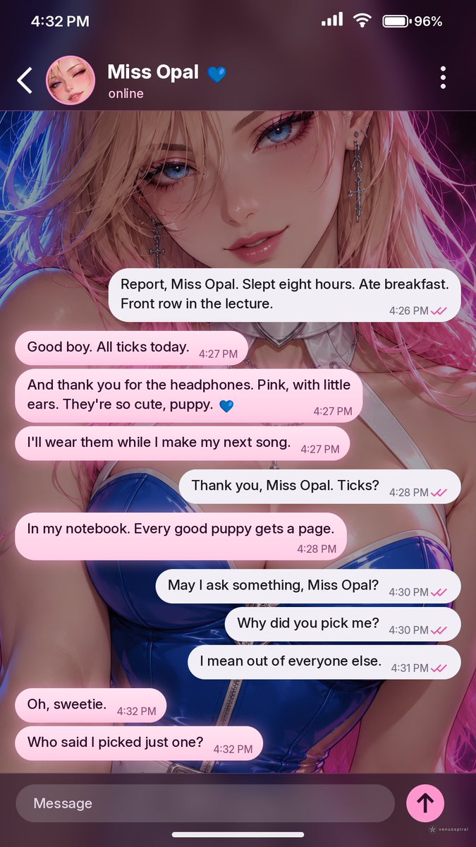 TheVenusSpiral's tweet photo. Locktober with Miss Opal · Part 3

Tomorrow the Locktober event opens for all of our patreon puppies. Link below💙 

Comment if you want to be locked under control of Miss Opal 🔒 

#femdom #locktober #hypno #2dFD #chastity #mistress #hypnosis #caption #femdomcaption https://t.co/yIegIXDPrG