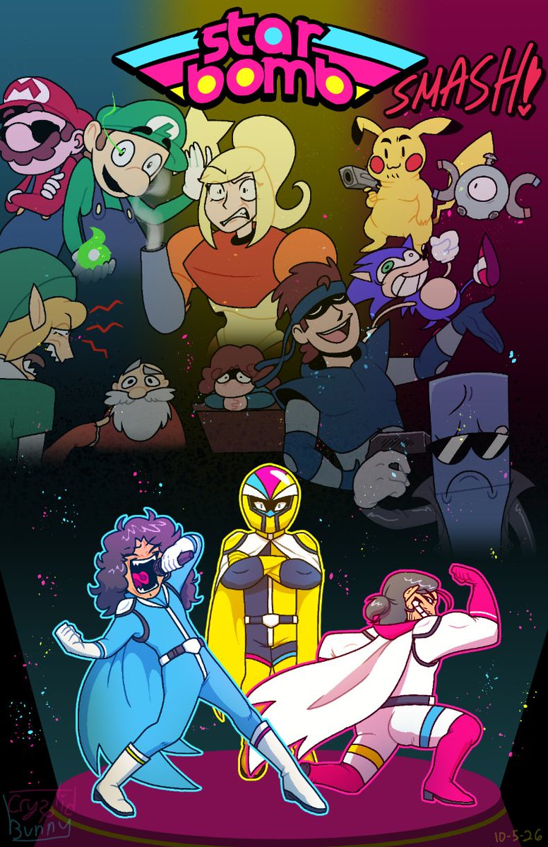 Cryptid__Bunny's tweet photo. [ #starbomb ]

Gonna see them in 4 days so I made a poster to print :3 https://t.co/XOlob6Wy6Y