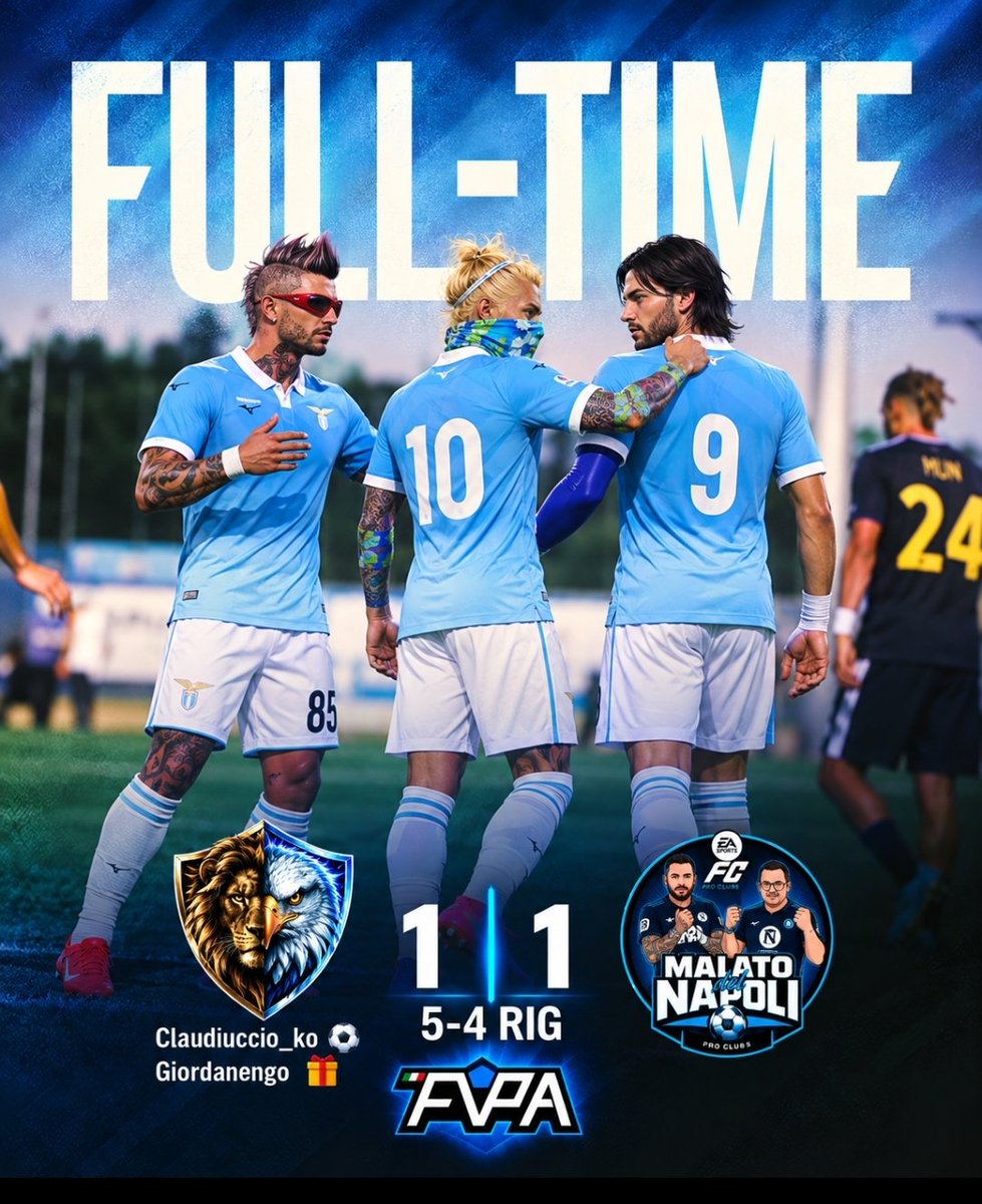 RealLazioo's tweet photo. Pre-Season @FVPA_net 
Sedicesimi 

✈️ Vs @FCMDN__Napoli 

Voliamo agli ottavi 🔥 https://t.co/71gDiqv8ds