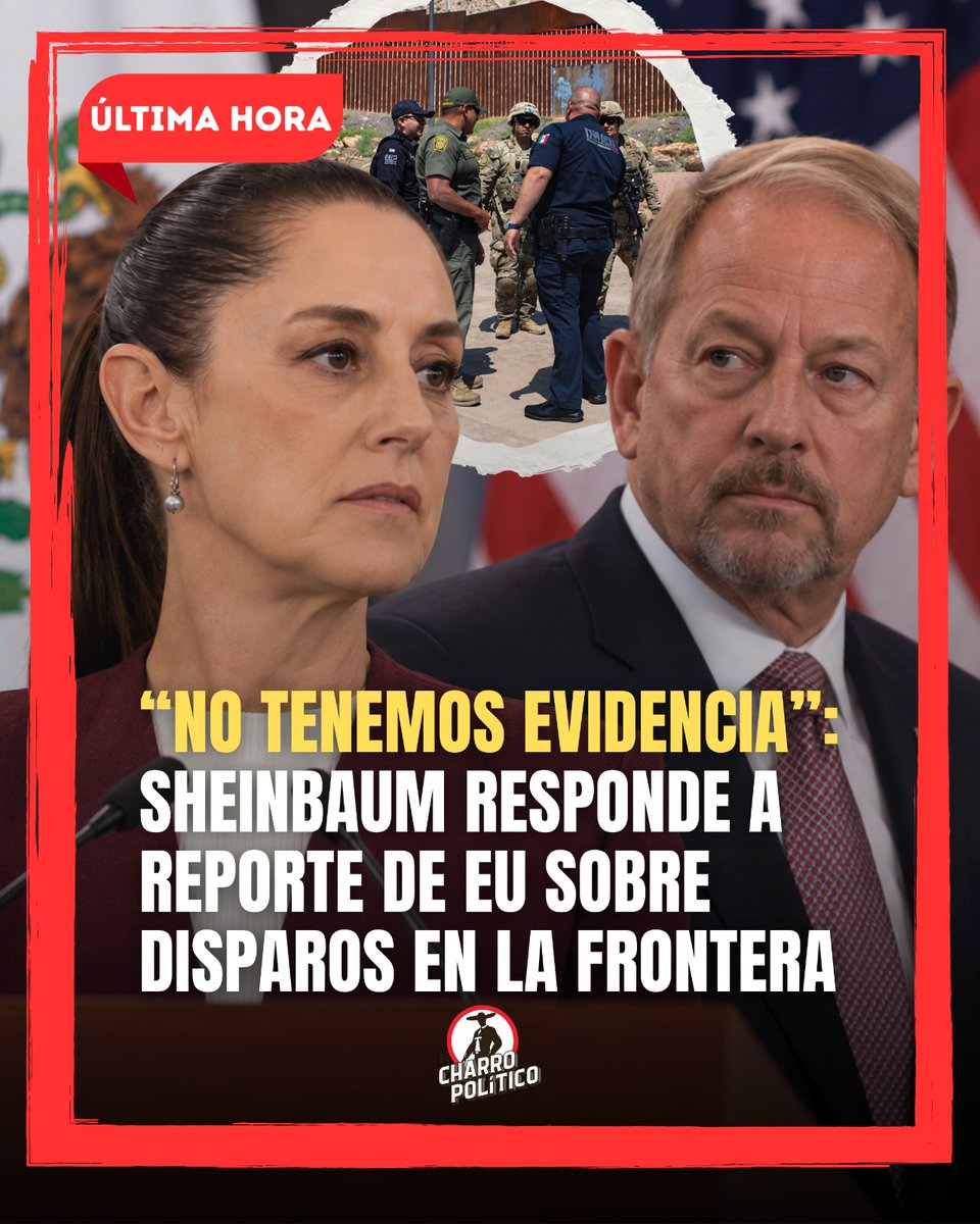 CharroPolitico's tweet photo. 🇲🇽🔎 “NO TENEMOS EVIDENCIA”: SHEINBAUM RESPONDE A REPORTE DE EU SOBRE DISPAROS EN LA FRONTERA

La presidenta Claudia Sheinbaum respondió al embajador de Estados Unidos, Ronald Johnson, quien reportó presuntos disparos contra elementos de la Guardia Costera estadounidense desde la zona fronteriza.

Durante su conferencia de este lunes, Sheinbaum afirmó que México no cuenta con evidencia de que los disparos hayan ocurrido desde territorio mexicano. Explicó que la Guardia Nacional, la Defensa y la Marina no detectaron un ataque de esas características y que el Gobierno mexicano solicitó a Estados Unidos las pruebas correspondientes.

🔎 Ante el reporte, México optó por una medida preventiva: reforzar la vigilancia mediante una Operación Espejo o Concurrente en Tamaulipas, coordinada con autoridades estadounidenses, pero manteniendo a cada fuerza dentro de su propio territorio.

El despliegue contempla 500 elementos mexicanos, además de helicópteros, drones y equipos antidron.

La clave ahora será determinar qué ocurrió realmente y, sobre todo, qué evidencia existe sobre el origen de los presuntos disparos.

📢 Comparte para que más personas conozcan ambas versiones.

#ClaudiaSheinbaum #México #EstadosUnidos #Tamaulipas #Frontera #GuardiaCostera #Política