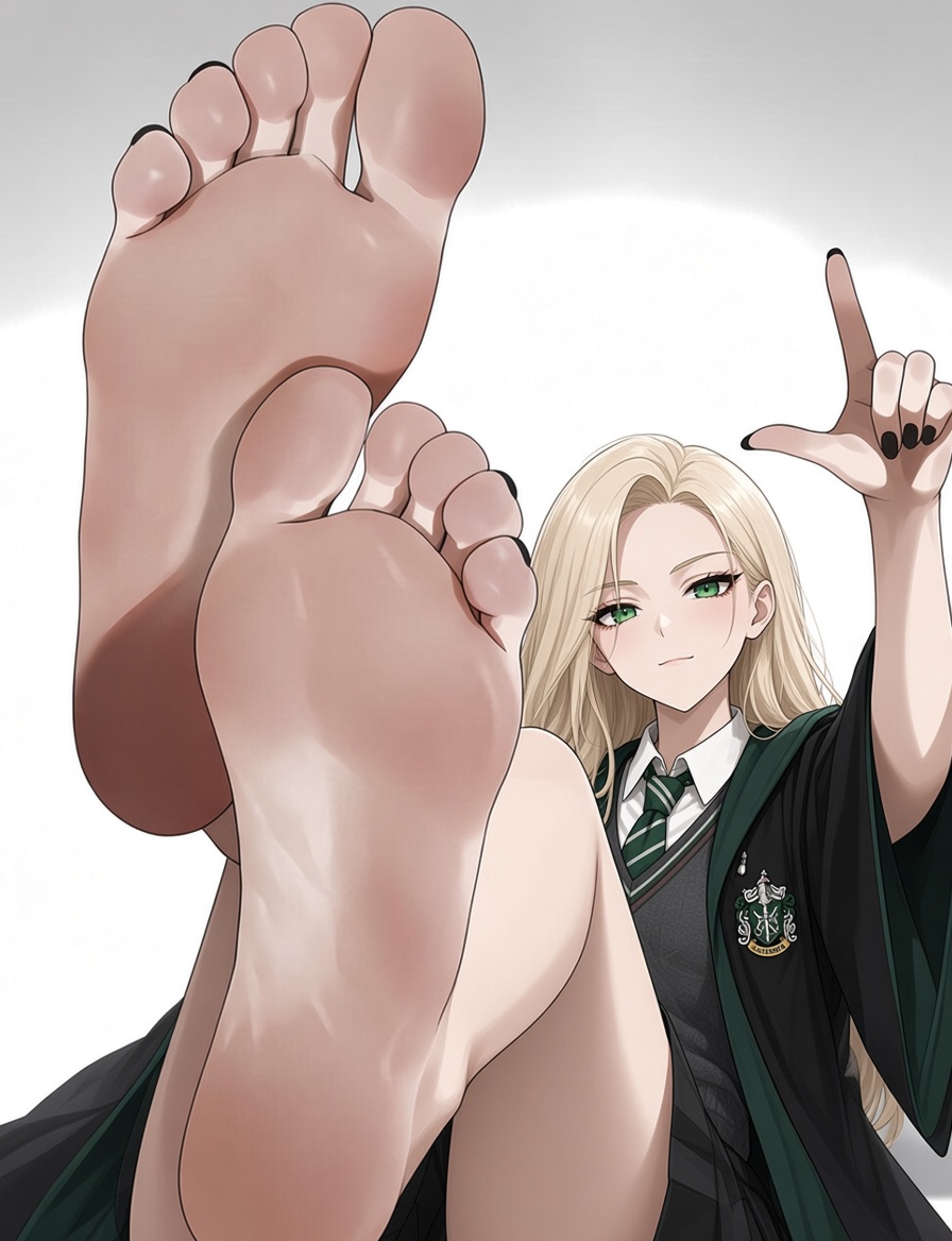 Hsin2DFD's tweet photo. Hey.. Eyes up.. Losers like you can keep staring at my feet~💚

Don't make this face.. ~

Eheheh.. Do you think with this face you'll win? Ugh.. What do you think?

Alright.. But Potter.. You are allowed to come.. One step closer💚

That's right.. One sniff ~💚

Goodboy.. ~ now fck off!!! 

#2dfd #malfoid #feet #feetworshi̇p