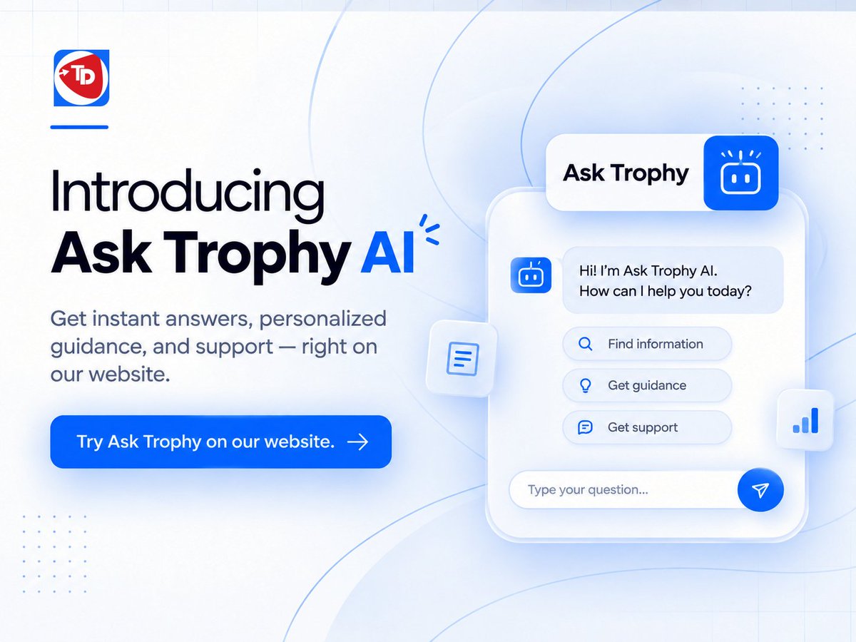TrophyDeveloper's tweet photo. Introducing Ask Trophy AI - #TrophyDevelopers orchestrating web design, AI integration, SEO &amp; GEO, automation, analytics and digital marketing to build smarter websites that attract, engage and serve customers better.
🌐https://t.co/CljnFqWxo1
#WebDesign https://t.co/xmKdb9tMhU
