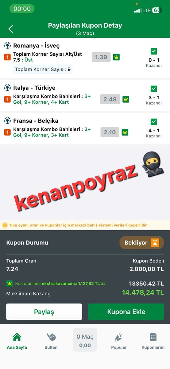 kenanpoyraz771's tweet photo. Kenan Poyraz kazandırmaya devam ediyor 🥷🔥

@kenanpoyraz771 
@kolombiyal46 👈 https://t.co/YkJP1VPL2M