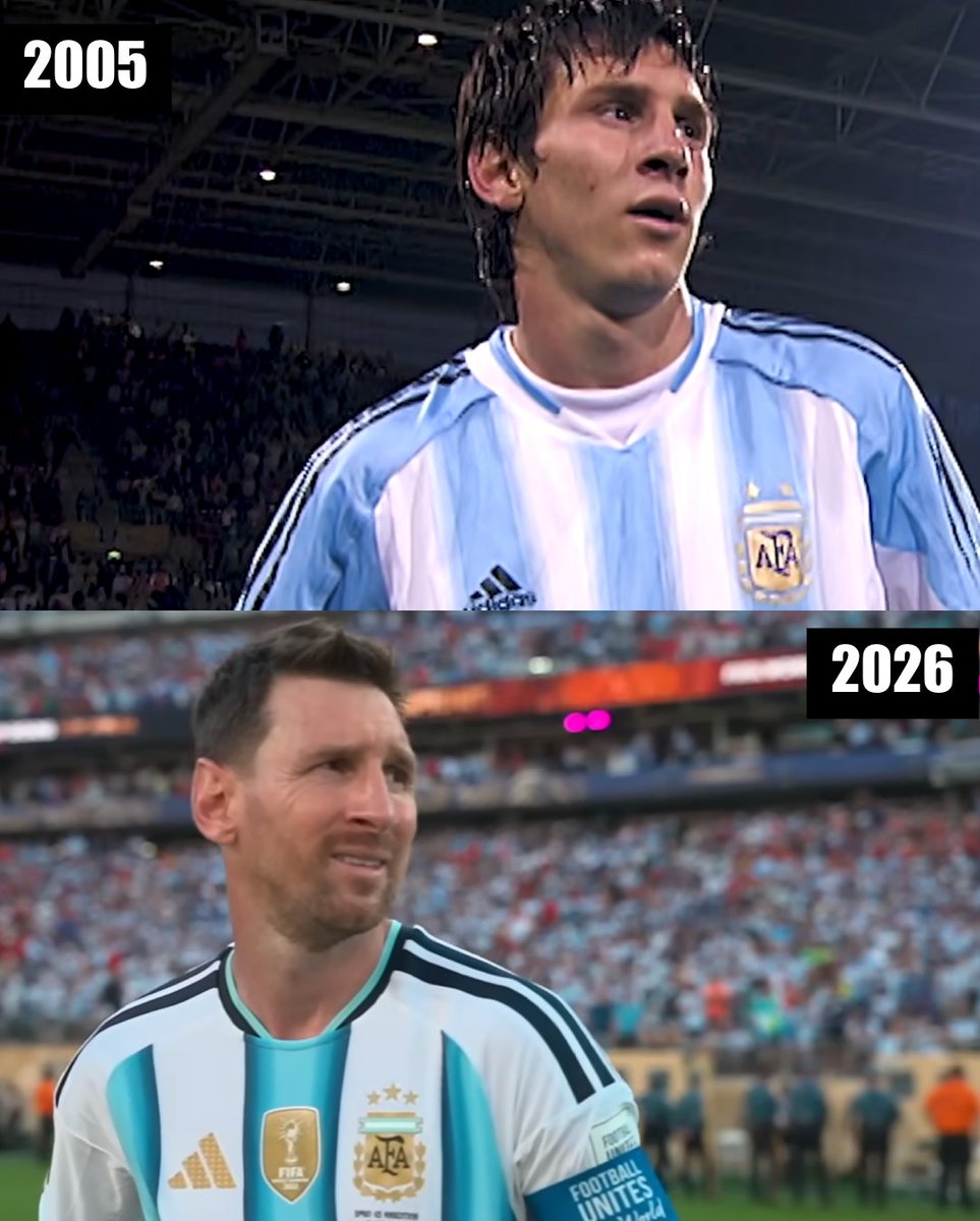 InvictosSomos's tweet photo. Desde 2005 hasta 2026. 

Más de 20 años de pura grandeza. 

Brillando desde el inicio hasta el último día. 

La mejor carrera internacional de todos los tiempos. 

Gracias por tanto, Lionel. 

PARTE DEL VIAJE ES SU FINAL.
