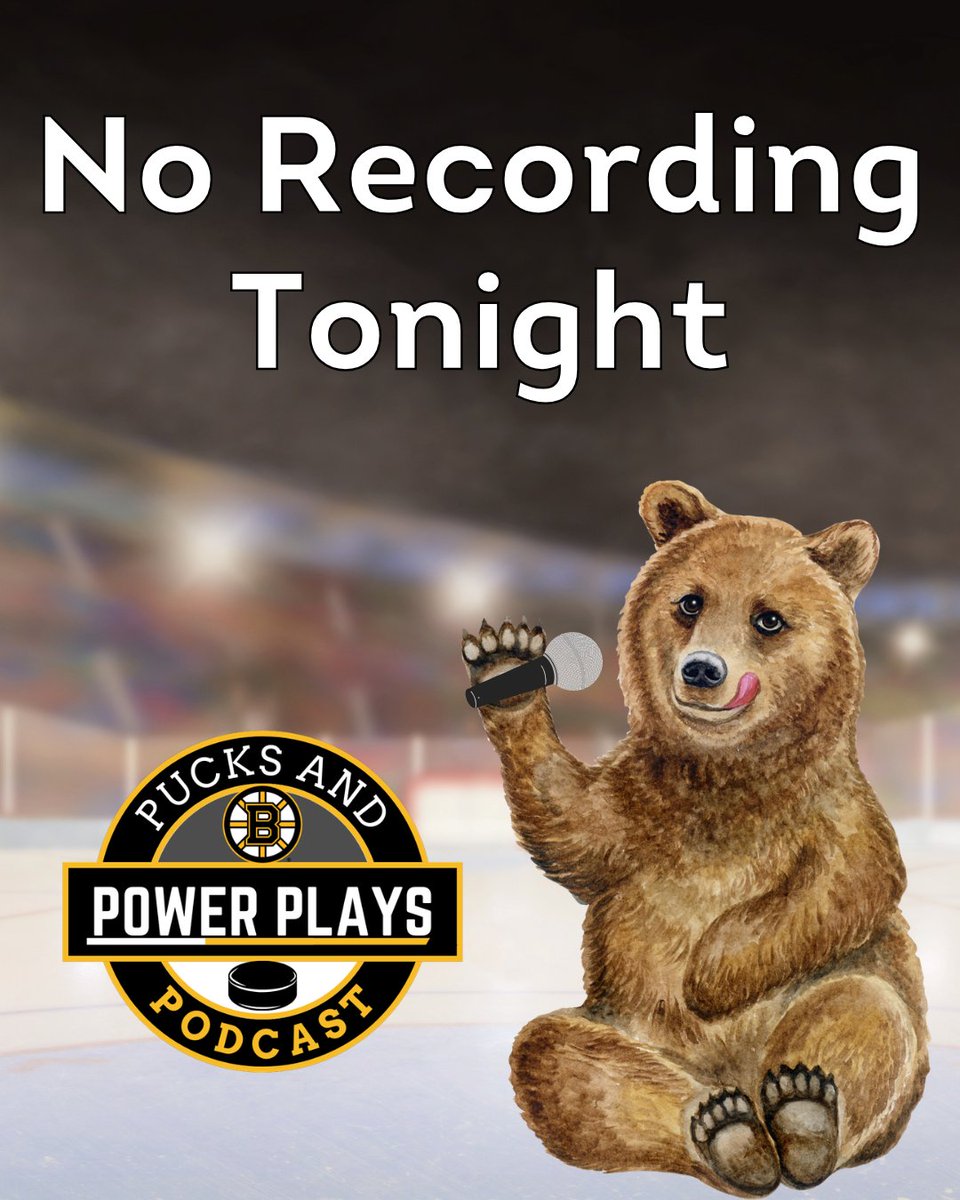 PucksAndPPsPod's tweet photo. Happy Monday everyone!

There will be no recording tonight, but we will officially be back for the 26-27 season tomorrow! You can catch us at 7:30 PM ET.

After that, we'll be back on Monday nights at 7 PM.

Enjoy the game tonight #NHLBruins fans, and we'll see you tomorrow! https://t.co/SVRXWQEO30