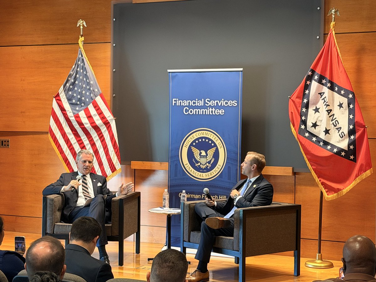 RepFrenchHill's tweet photo. Public housing should provide safe, quality homes. But when housing authorities are mismanaged and oversight fails, it’s the residents who pay the price. 
 
Today, I was joined by HUD Assistant Secretary Ben Hobbs in Little Rock to discuss my Committee’s new report and how we can strengthen accountability across these critical programs.
 Read the full report here: https://t.co/W8ImXgAhOQ