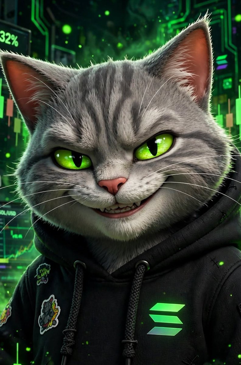 Larrysolcat's tweet photo. We don't play dirty games. No insider wash trading, no handouts, no paid callers.
Evil Larry only respects true holders. We build while they sleep. 😼🔥
CA: DbxzbfV8XyG34U2hrpqMRrAp9WjVj8nTPkvqQEg3pump https://t.co/bXWD2NRQep