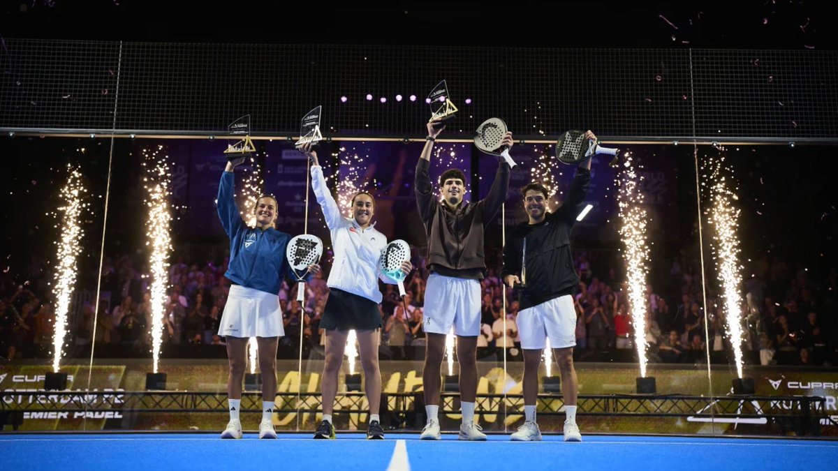 GOATIFYsports's tweet photo. Rotterdam P2 paid €264,534 across the draws. The champions got the cheques — and even more value in points and seeding. #Padel #PremierPadel #RotterdamP2
https://t.co/fgilQkB4gh https://t.co/DmmtQgQNeg