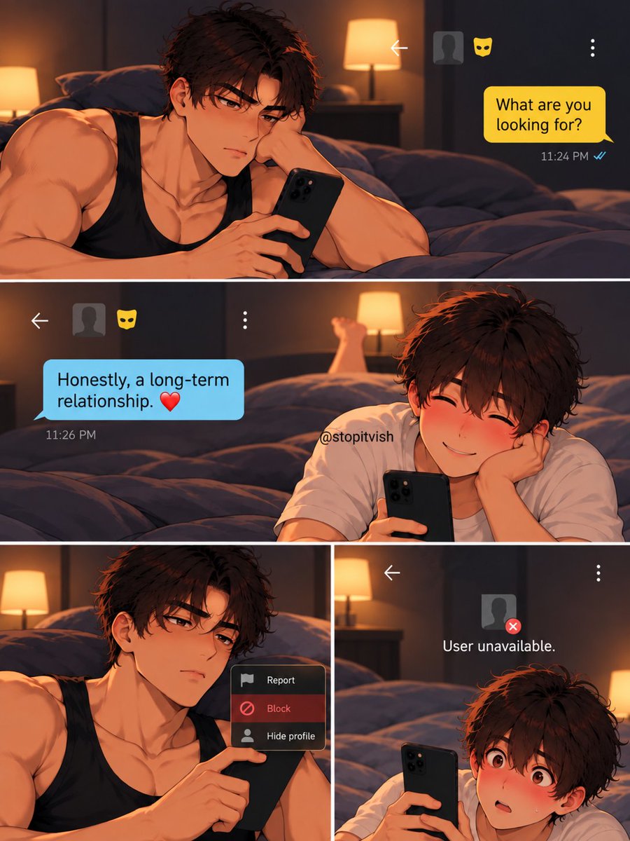 stopitvish's tweet photo. Expecting a long-term relationship from Grindr is a different level of delusion. https://t.co/zlqcDnluMz
