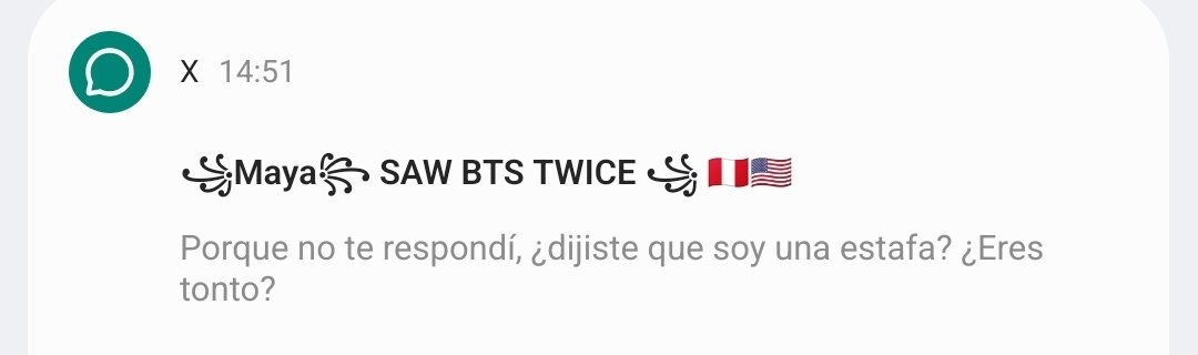 unlostreality's tweet photo. Con esta persona quedamos en que en videollamada, compartiendo pantalla, le pagaría una, me enviaba dos entradas y le terminaría de pagar. Nunca me mandó nada y encima me insulta por advertirles a otras army que es una estafadora @heymaya23. https://t.co/OtcwHVbtRZ
