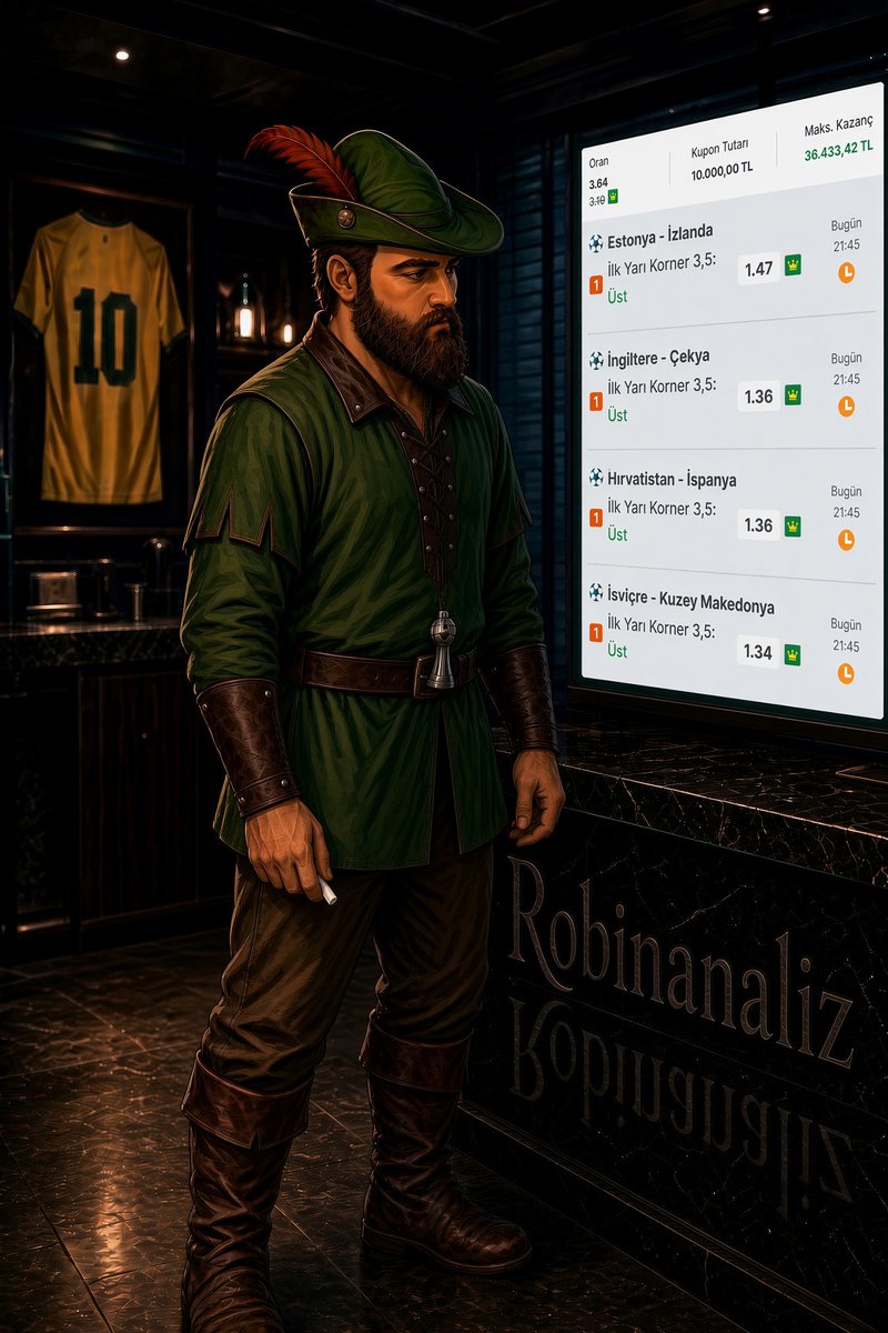 Robinanalizz's tweet photo. 6 Ekim Günün Korner Kuponu
Analiz tamam oklarımızın hedefi bulması dileğiyle 🏹 https://t.co/6DUq5Orm3p