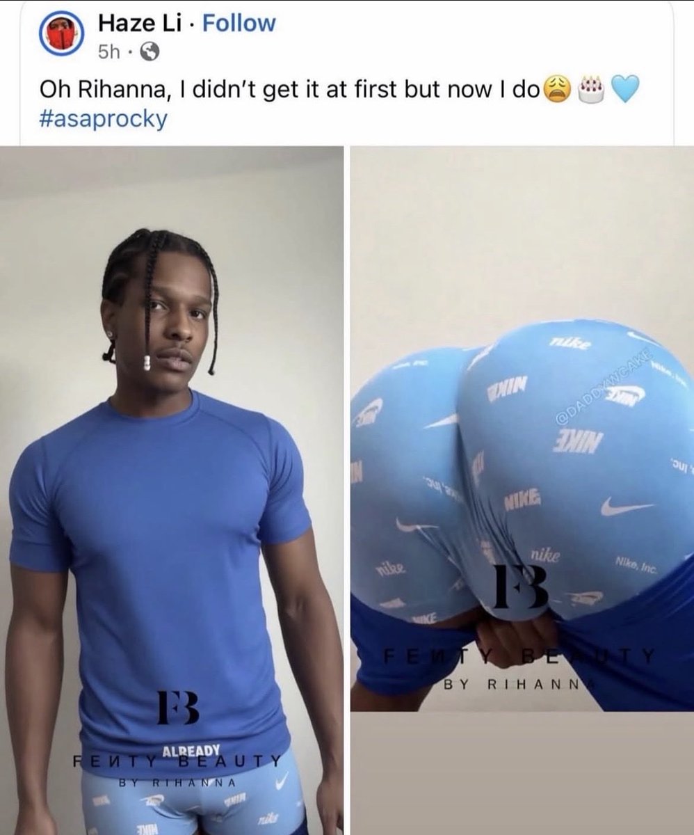 heisam001's tweet photo. I just know Rihanna is back there eating ASAP Rocky’s bussy OUTTTT. 😭😭😭 https://t.co/fL3XA2DhbU