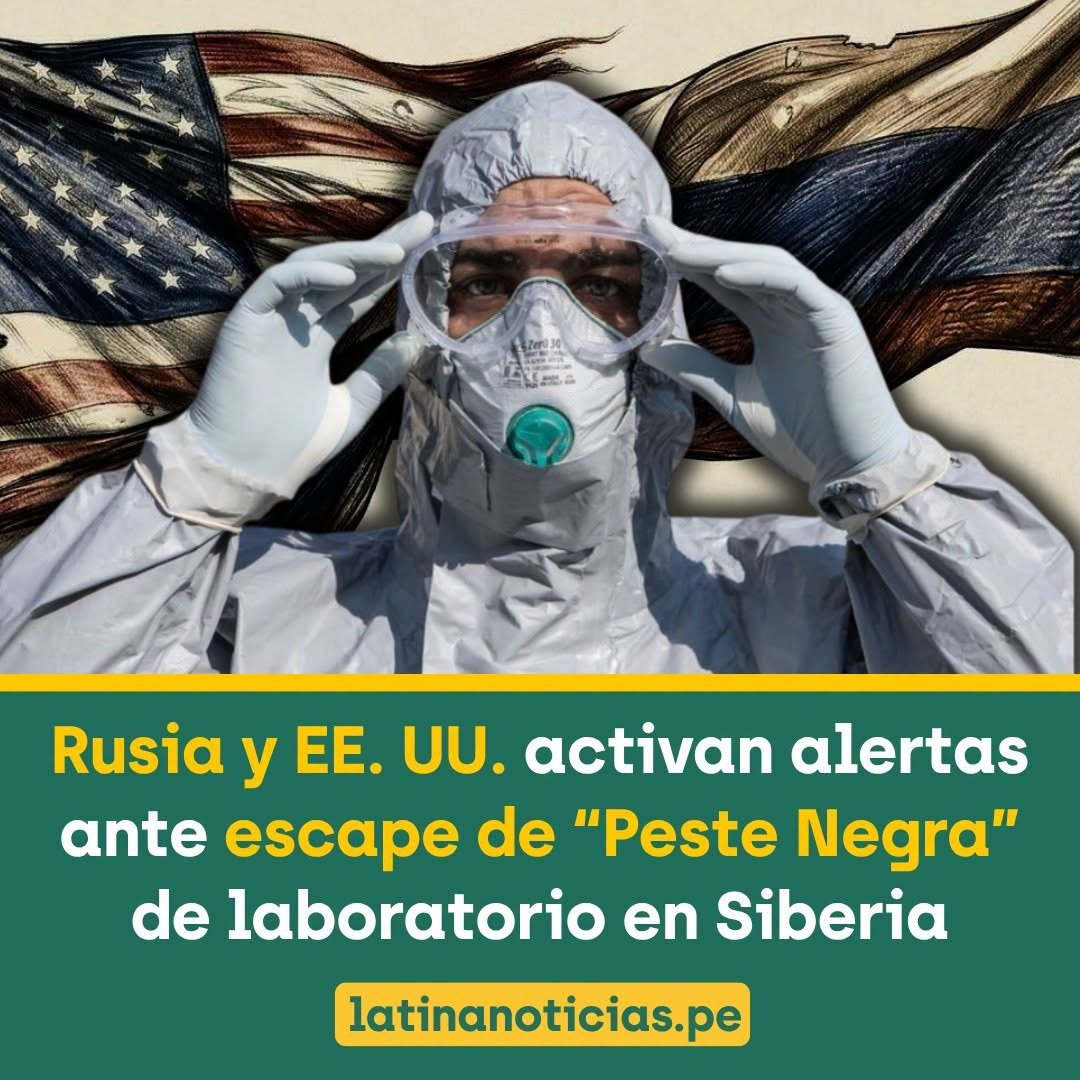 Latina_Noticias's tweet photo. ⚠️🇷🇺 En la fría región de Irkutsk, en Siberia, la "Peste Negra" volvió a asomarse. En un laboratorio del Instituto de Investigación Antiplagas de dicha región, Daya Shipilova, investigadora de 28 años, murió producto de la 'Yersinia Pestis' que escapó al romperse el tubo de ensayo que la científica sostenía. Uno de los síntomas que presentó la joven es la neumonía grave, representativa de este tipo de virus.

🇺🇸 El trágico evento activó inmediatamente las alarmas en ambos países. Por parte de Rusia, aislaron a 197 personas que tuvieron contacto con la enferma y decretaron cuarentena de tres semanas en los hospitales de la región. Por parte de Estados Unidos, el secretario Marco Rubio señaló que es un virus que "podría propagarse rápidamente" y por ello se inició la vigilancia.