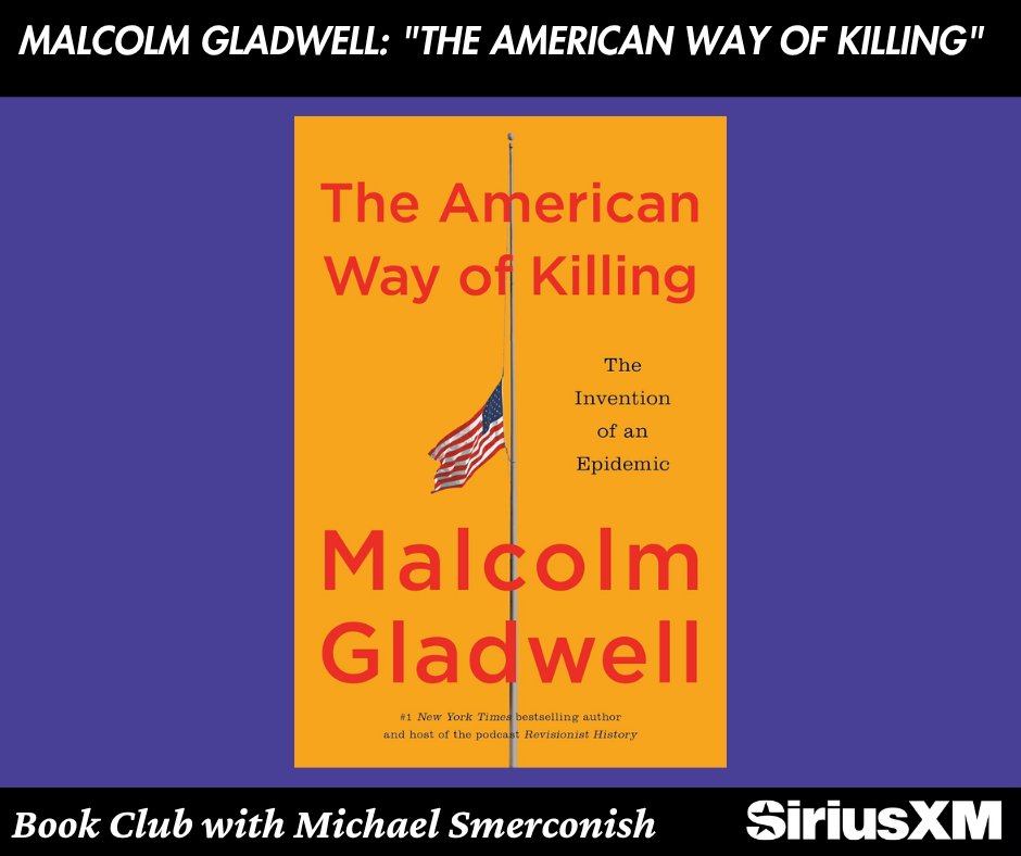 smerconish's tweet photo. In "The American Way of Killing," Malcolm Gladwell challenges conventional thinking about America’s relationship with guns, the meaning of the Second Amendment, and why lethal violence is so much more common in the United States than in other countries.

The bestselling author discusses all of the above with Michael, plus: Is the U.S. actually under-policed? 🎧 Listen: https://t.co/zvscSmvZjZ