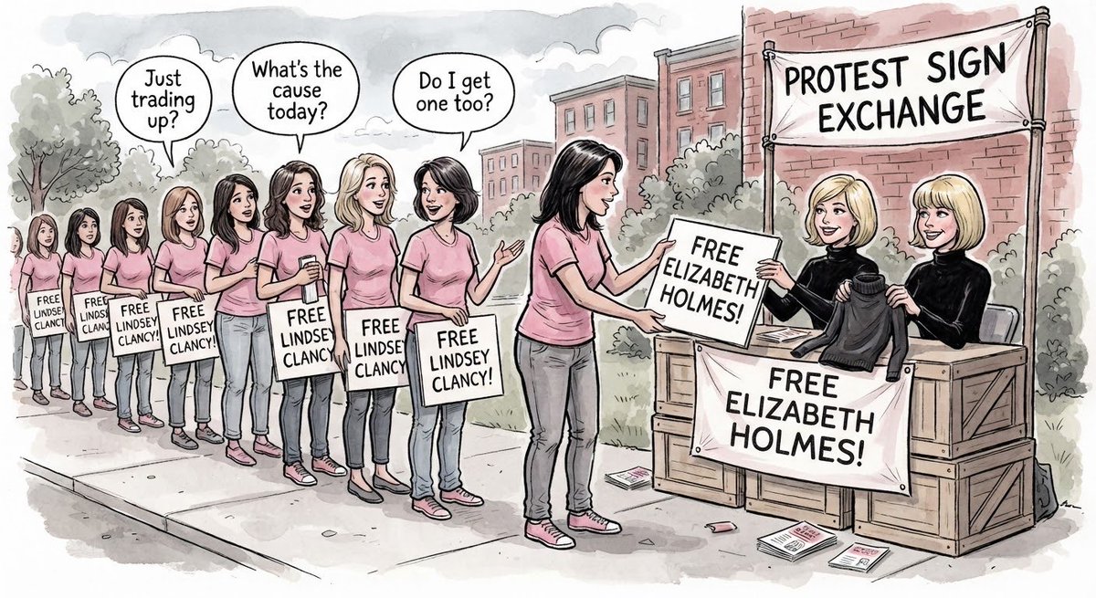 visualizeposts's tweet photo. Free Elizabeth Holmes! https://t.co/EL5y6oFGwf