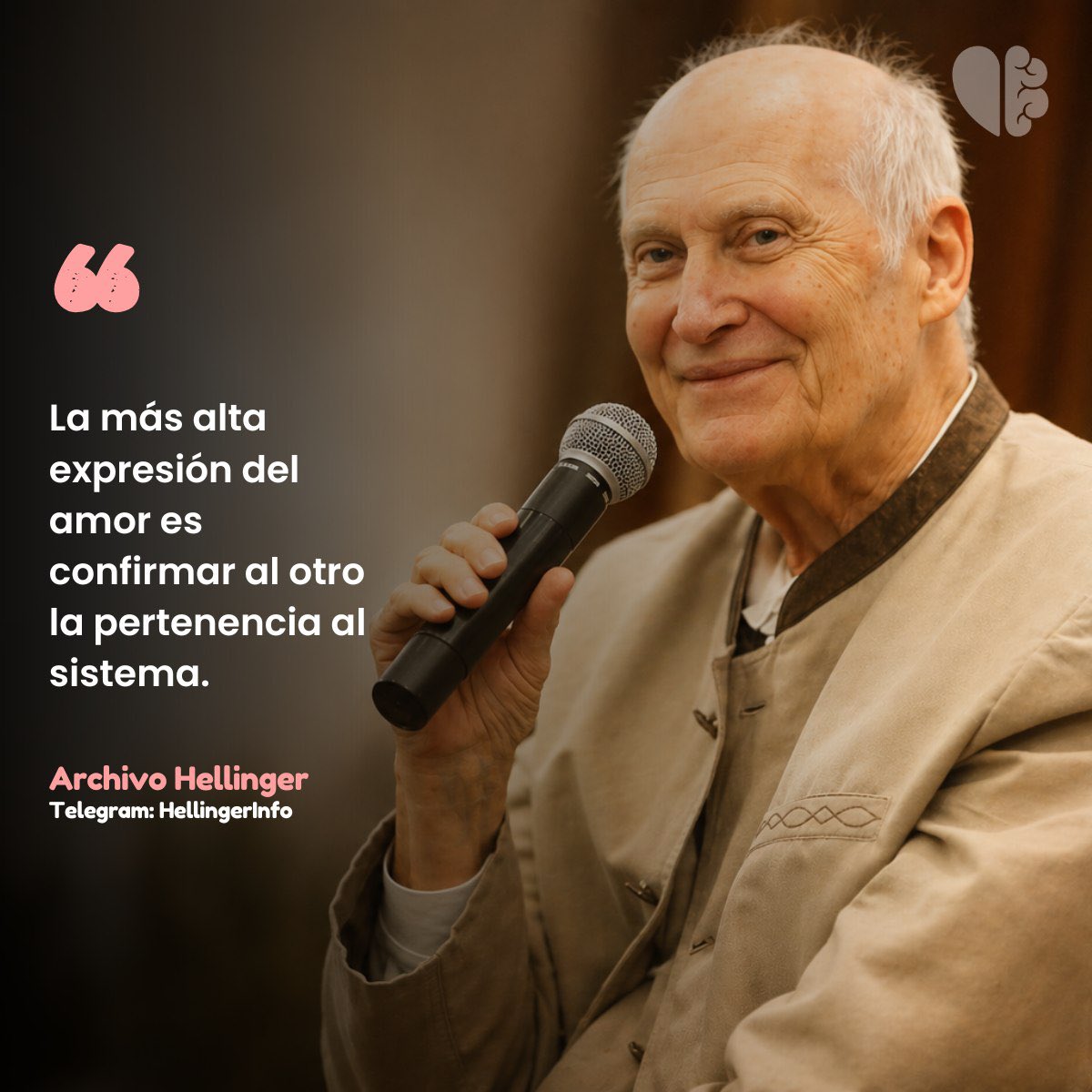 HellingerInfo's tweet photo. Amar profundamente no significa únicamente cuidar, proteger o estar cerca de alguien, sino reconocer su lugar y su derecho a formar parte de nuestra historia. https://t.co/XtDndZ4Ui3