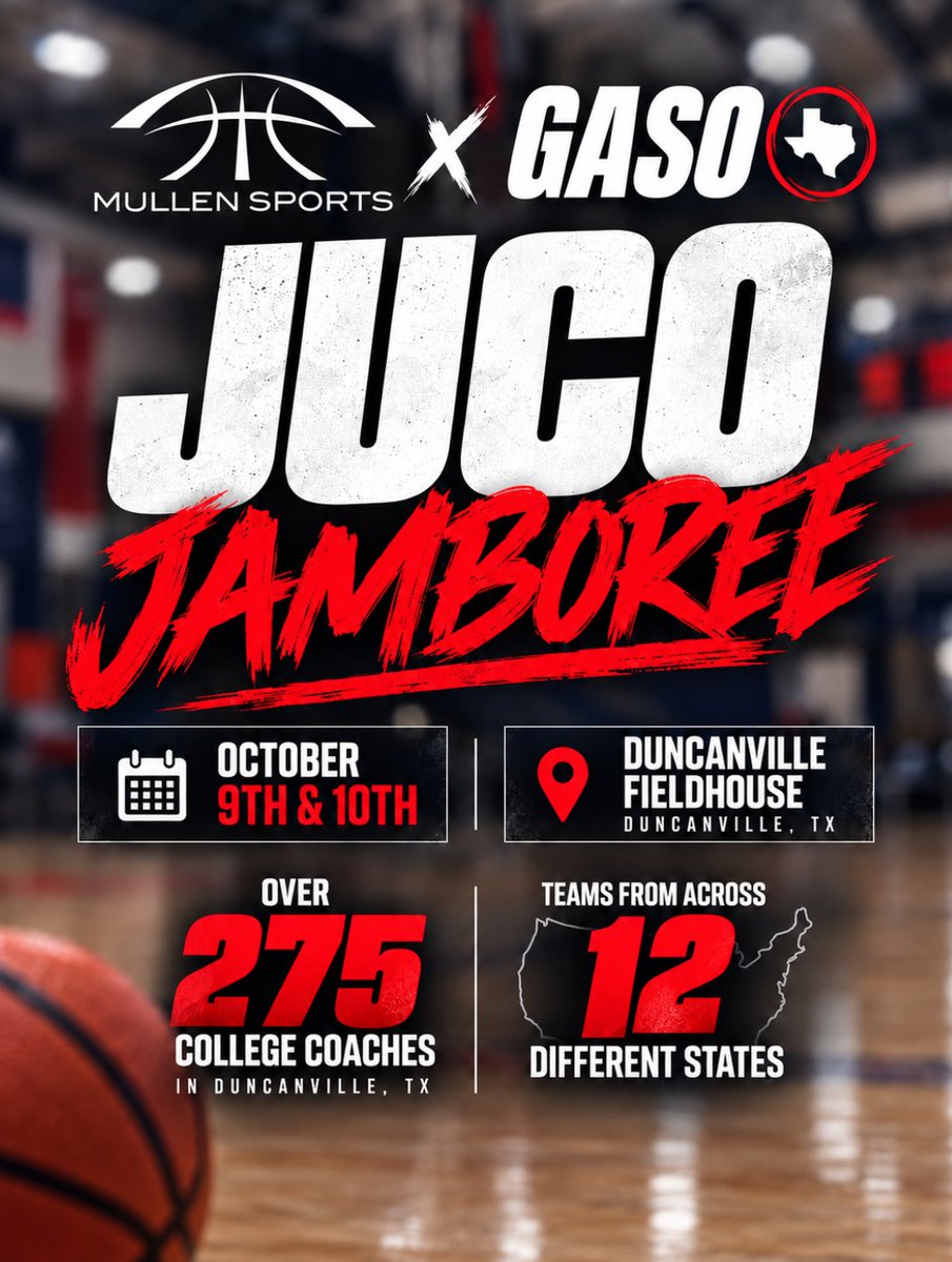 TexasHoopsGASO's tweet photo. Game week with @jerrydmullen JUCO/Prep Jamboree at Duncanville Fieldhouse. 

Media Credentials ⬇️
https://t.co/Fp4oqJVGFX

College Coaches Packet ⬇️
https://t.co/YG18eL7dC8

Tickets ⬇️
https://t.co/NSSGzrslFy https://t.co/Px7kjuM6up
