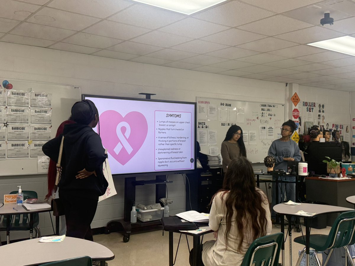 NHREC_CTE_BF's tweet photo. October is here, and our Medical Assistant students are thinking PINK! 💗🎀 They’re raising breast cancer awareness and spreading hope. Future healthcare professionals making a difference! #NHRECCTE
#IgnitingPotential #ButlerFarmFam #InspiringExcellence #DeliveringSuccess https://t.co/pcDFMqeseo
