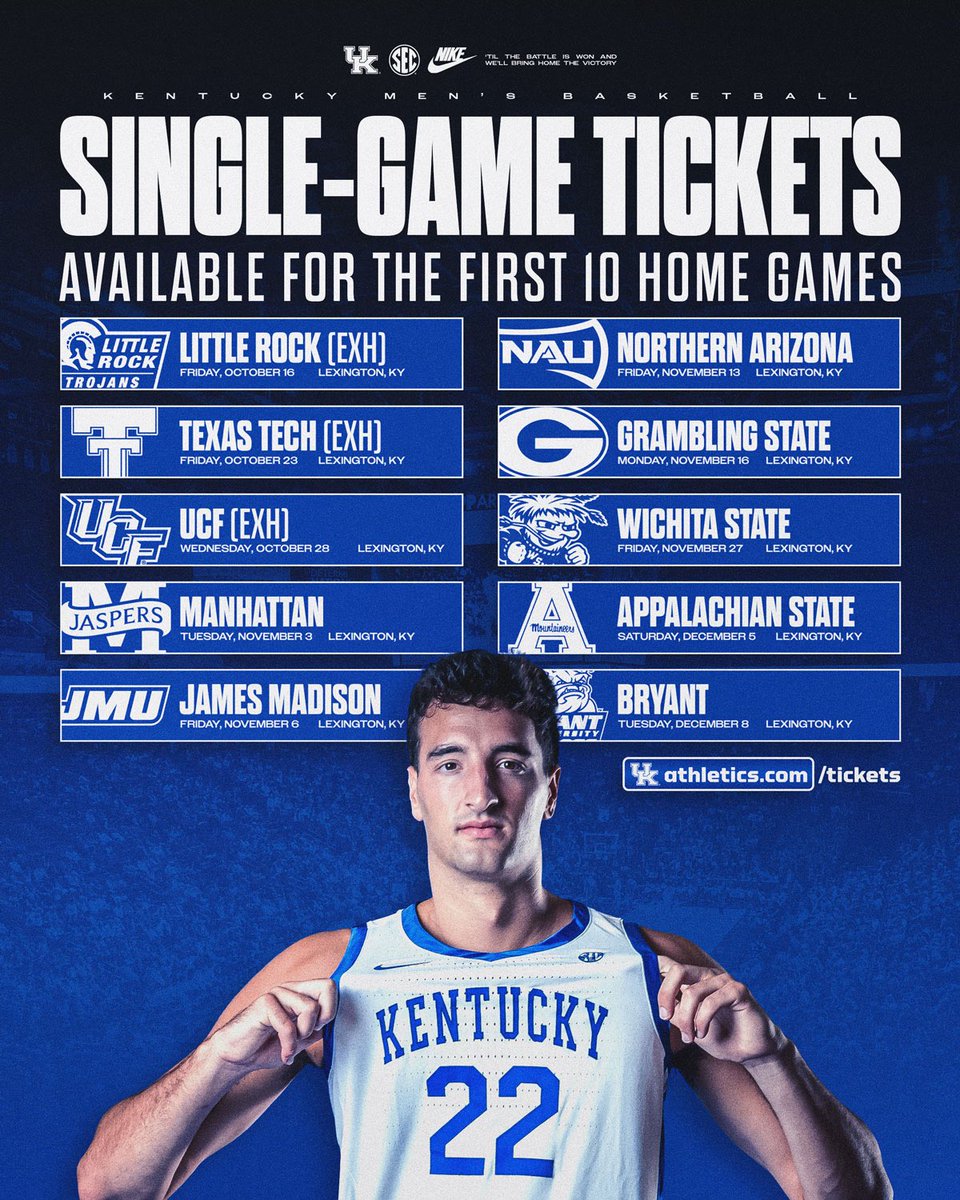 KentuckyMBB's tweet photo. On sale tomorrow at 5 p.m. ET 👀 

🗞️ https://t.co/P1vVS6Dd5w https://t.co/snw8BmHVsD