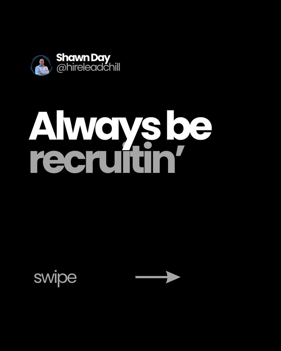 HireLeadChill's tweet photo. Always be recruitin’
#HireLeadChill #ShawnDay #Hiring #HomeServiceBusiness #SmallBusinessOwner https://t.co/hY77H1sV3P