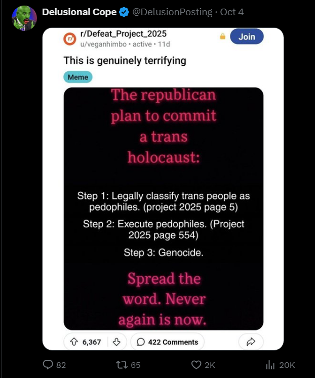 InsanePPLCope's tweet photo. Classifying minority groups as a threat and then passing laws to "deport/imprison/execute" them is how a holocaust starts. When a state says criminals need the death penalty, and immediately generalizes a group of minorities as such, suddenly it's not about the crimes committed. https://t.co/TYiNRxL4uk