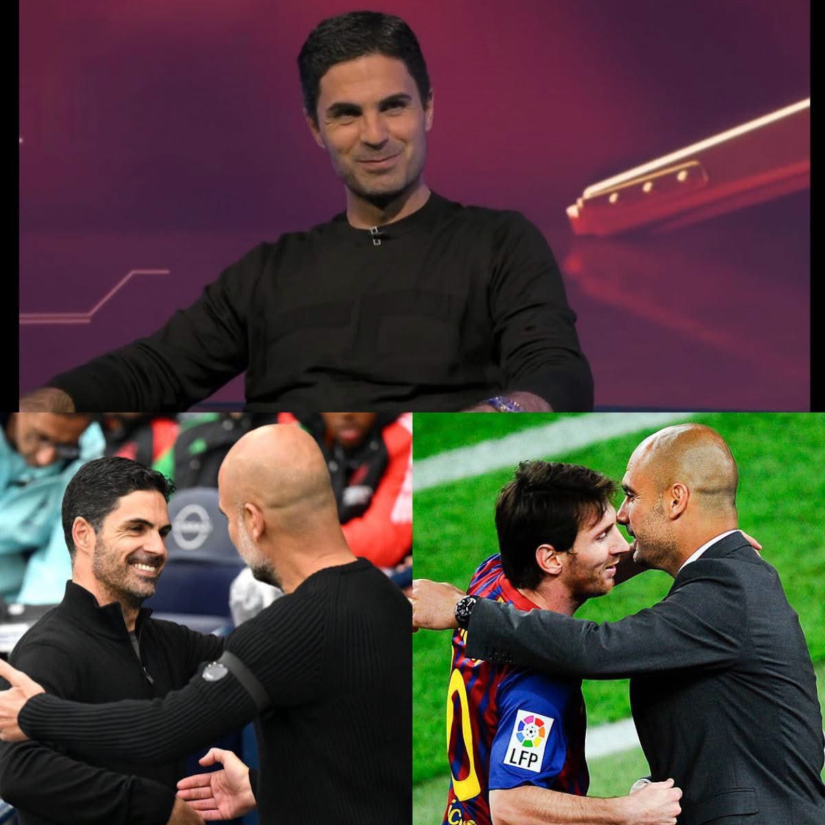 MotivacionesF's tweet photo. 🗣️ MIKEL ARTETA 🇪🇸 REVELÓ UNA CONVERSACIÓN ÉPICA CON GUARDIOLA:

“Cuando me encontré con Pep en vacaciones en Miami, le dije: ‘Hiciste algo loco. Hiciste que un mediocampista ganara el Balón de Oro. Por eso eres el mejor’.

Se rio y me respondió: ‘En mi carrera es la primera vez que hago esto. Es una sensación diferente’.

Entonces le dije: ‘Espera… no es la primera vez. Hiciste que Messi ganara el Balón de Oro durante su etapa en Barcelona’.

Pep volvió a reírse y respondió:

‘¿Crees que hice que Messi ganara el Balón de Oro? ¿Viste cómo jugó? Incluso sin equipo o entrenador, lo habría ganado sin ninguna duda. Messi me hizo mejor entrenador y me hizo ganar títulos.

Puedo decir que él fue quien me entrenó a mí, no al revés. Todos los títulos fueron gracias a él y sus Balones de Oro fueron totalmente merecidos’.

Y cerró con una frase BRUTAL:

‘¿Has entrenado a Messi? La respuesta es NO. Así que olvídate de eso’.

✍️ Gary Neville Podcast