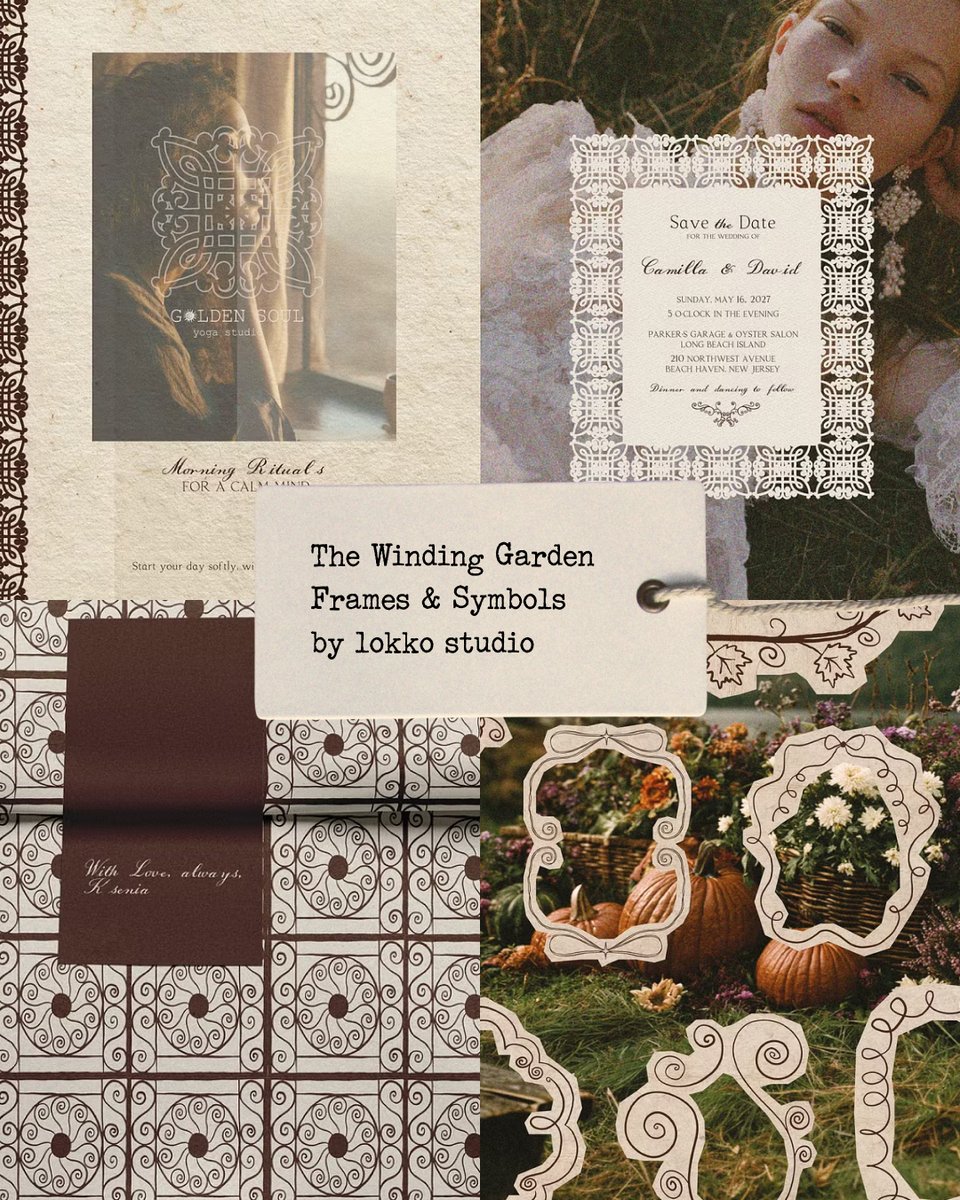 CreativeMarket's tweet photo. For designs that need a little more movement 🏁

From winding garden gates to hand-drawn flourishes, these Creative Market finds prove that sometimes the smallest design detail is the one that pulls everything together!

Save for later & share for inspo! ❇️ https://t.co/MOm0O5tJOu