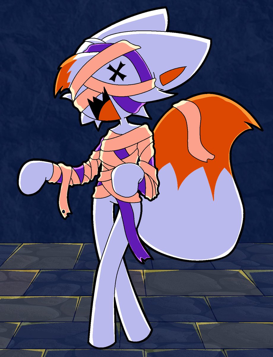 Eepy_LB's tweet photo. Late  #HalLOLween day 4 “Mummy”
#lolbit @BurntToastBlaze https://t.co/RF05s6Dqdj