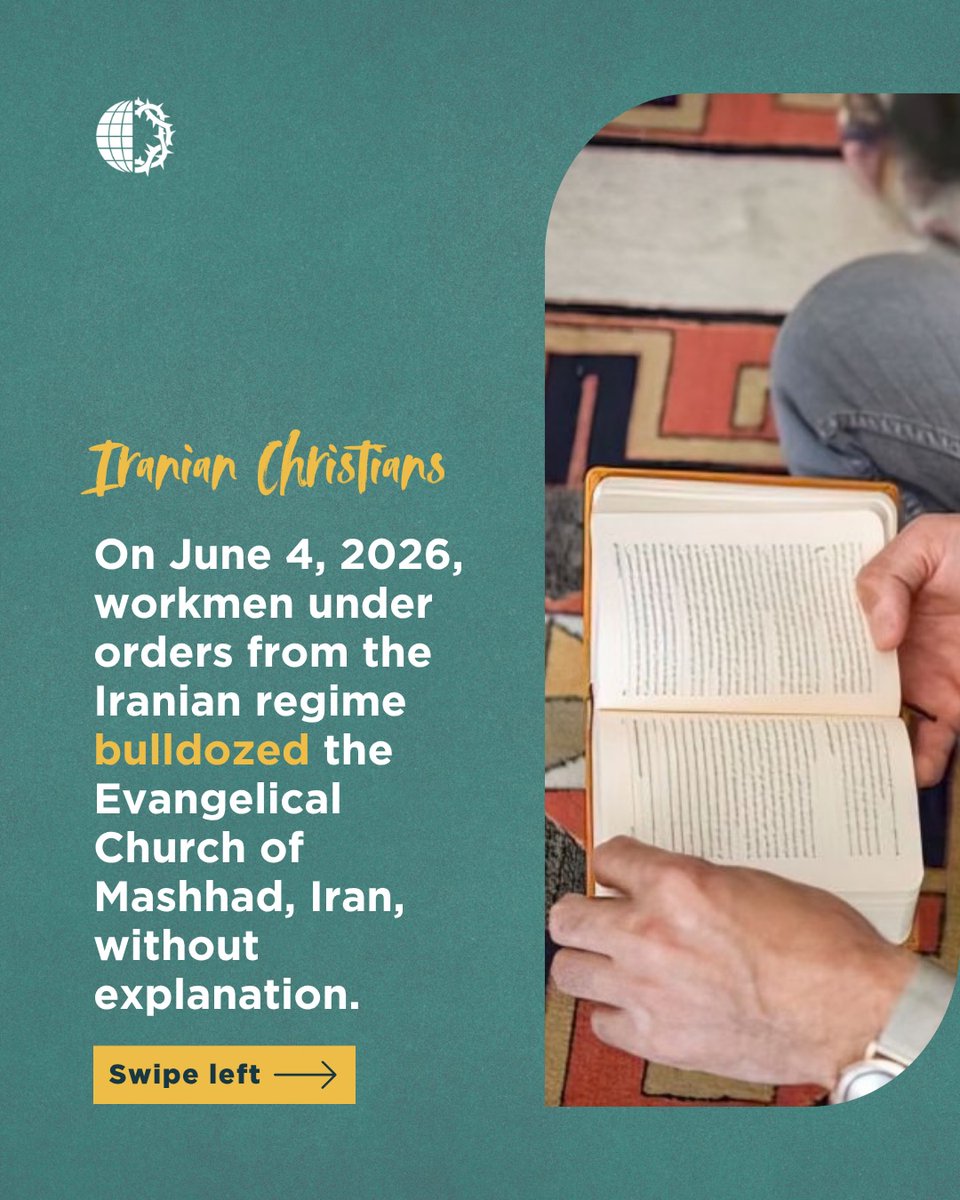 VOM_USA's tweet photo. Pray for Christians in Iran as they live with government restrictions banning church services being held in Farsi. https://t.co/kExoql1h8q