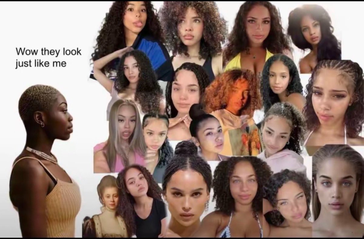 underdaseaas2's tweet photo. I am 100% black and manon a biracial european woman will NEVER represent me. I’m so sick and tired of y’all telling monoracial black women that our representation is mixed race women ENOUGH!!! Sick and tired of you 1 drop obsessed hoes https://t.co/bt3ZCP3XPe