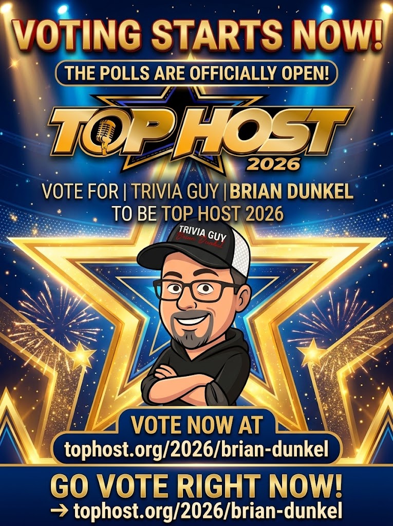 unadulteratedbs's tweet photo. Itโs GO TIME! ๐๏ธ Voting for #TopHost2026 starts NOW! ๐
Time to make your #TriviaGuy Brian Dunkel Top Host!
Click the link, bookmark the page, and VOTE every single day. Let's make it happen! ๐ฅ https://t.co/g5fcnTZZO7
#PremierTrivia #Wisconsin #HostLife #Podcast https://t.co/CTvf7dvjqM
