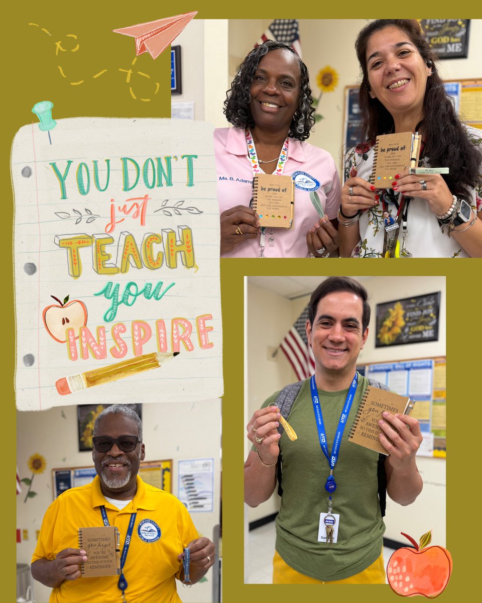 RobertRenick3's tweet photo. Happy World Teacher Day to the phenomenal educators at Robert Renick Educational Center!
Thank you for your endless dedication, guidance, and heart. You empower our Rattlers every single day! 🐍✨
#WorldTeacherDay #RattlerPride #MDCPS @MDCPSNorth https://t.co/FIPWcL5gZq