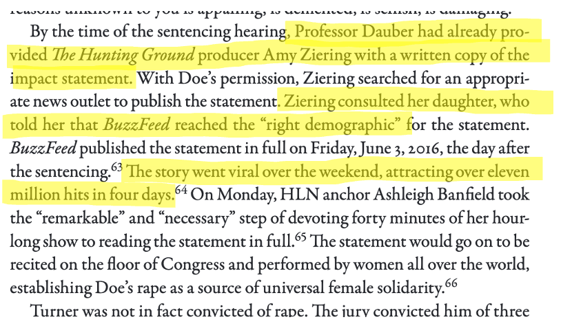 brucktorner's tweet photo. @curtis_yarvin More context on Dauber's role in circulating Miller's impact statement (pdf page 192/302, denoted 178). Ziering produced The Hunting Ground, a documentary released in 2015 (same time as incident) about the campus rape epidemic

https://t.co/ZckuQCNP0i

https://t.co/upCdVtv4Ri https://t.co/mXFlTfP9V9