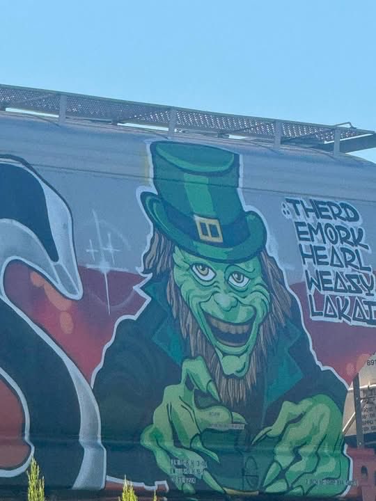 3Am_horror's tweet photo. Leprechaun 🍀 Mural https://t.co/KOZ2JPUuwg