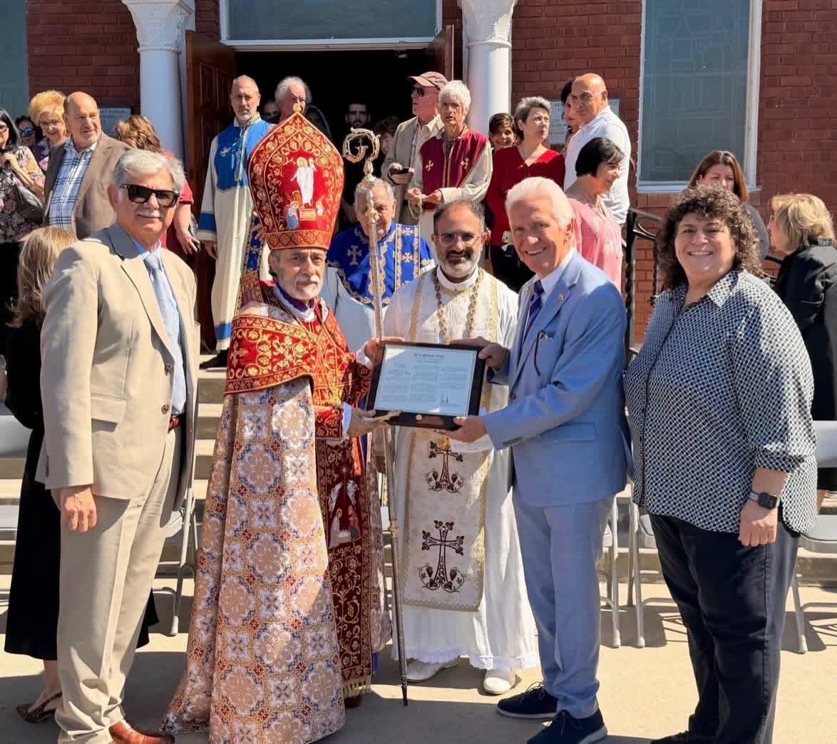 RepJimCosta's tweet photo. For 115 years, St. Mary Armenian Apostolic Church has kept Armenian faith, culture, and traditions strong in the Central Valley, serving generations of Armenian families.

It was a privilege to celebrate this historic milestone alongside His Eminence Archbishop Hovnan Derderian and present a Congressional Recognition honoring St. Mary’s enduring legacy and its important place in our Valley’s Armenian community.