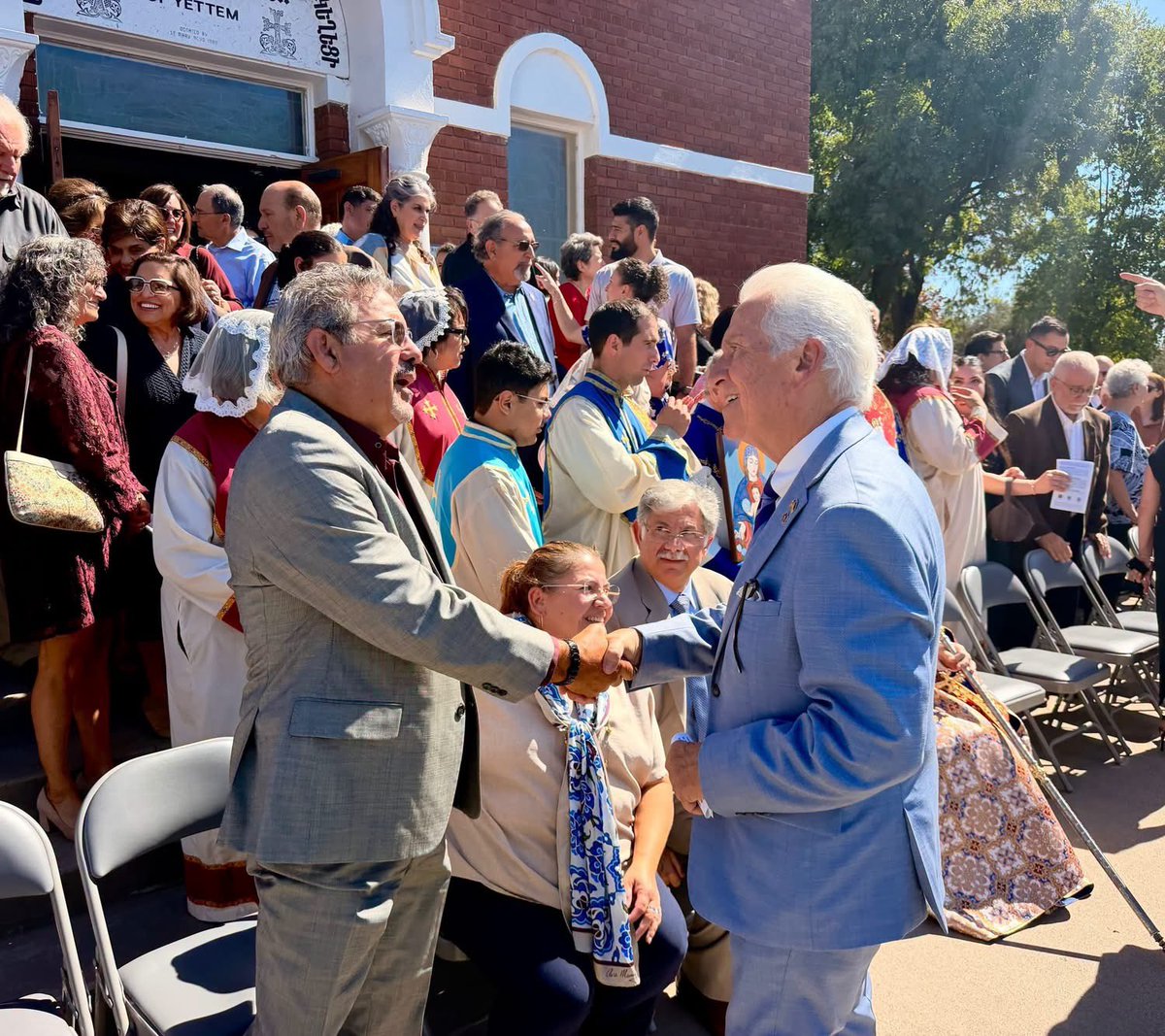 RepJimCosta's tweet photo. For 115 years, St. Mary Armenian Apostolic Church has kept Armenian faith, culture, and traditions strong in the Central Valley, serving generations of Armenian families.

It was a privilege to celebrate this historic milestone alongside His Eminence Archbishop Hovnan Derderian and present a Congressional Recognition honoring St. Mary’s enduring legacy and its important place in our Valley’s Armenian community.
