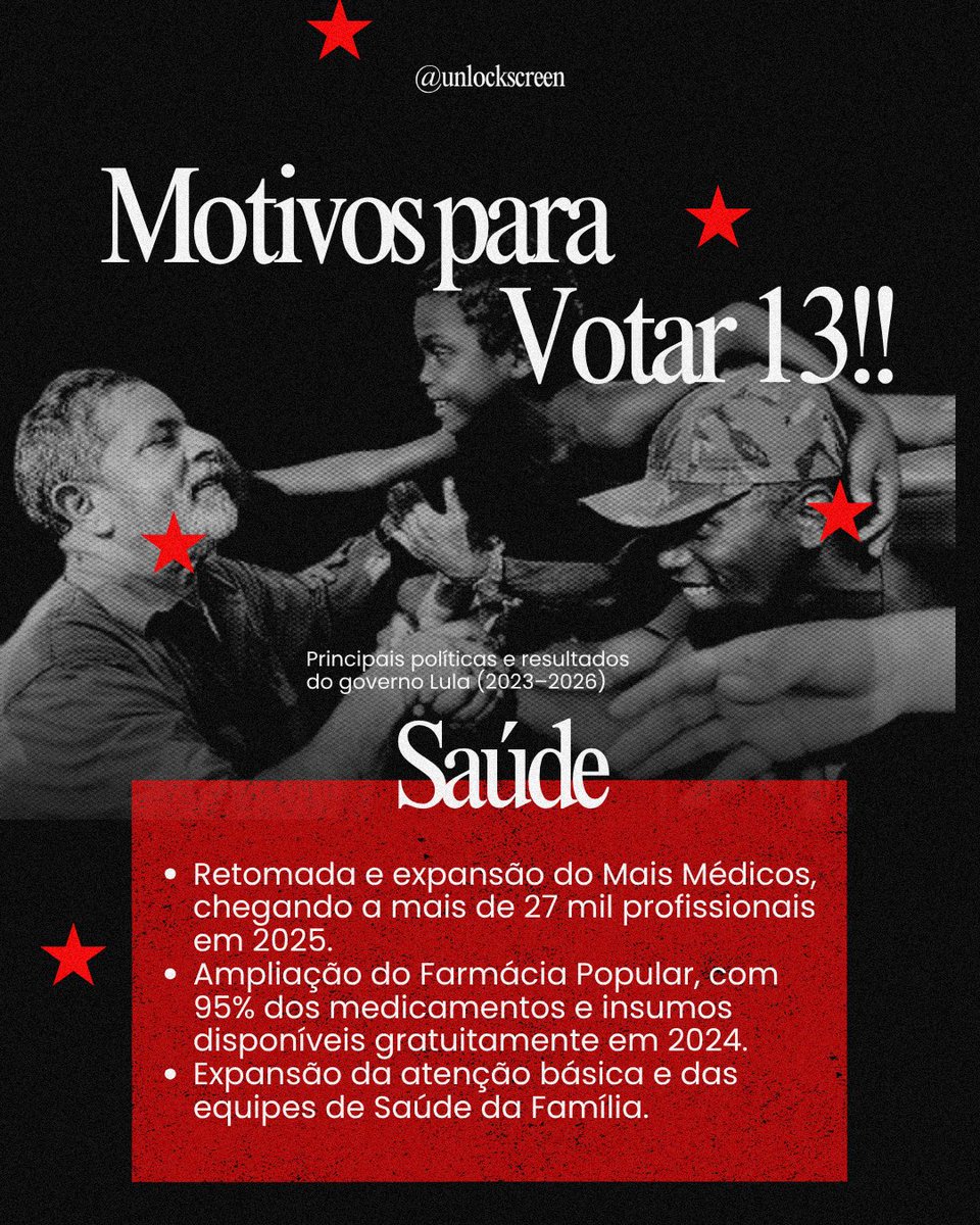 unlockscreen's tweet photo. Motivos para irmos votar no @LulaOficial dia 25/10!
Se informem, compartilhem, mandem para os indecisos, para os que estão em dúvida e para todos que precisam ler isso, o tempo é urgente e o risco é grande. Todos os votos são extremamente necessário e só vamos conseguir vencer essa luta juntos, nenhum dos nossos direitos está assegurado e precisamos lutar por eles, por cada um e por todos nós. Dia 25/10 é Lula, é 13! ⭐

@ptbrasil @ErikakHilton @cortezpsol 🤍🙏🏻