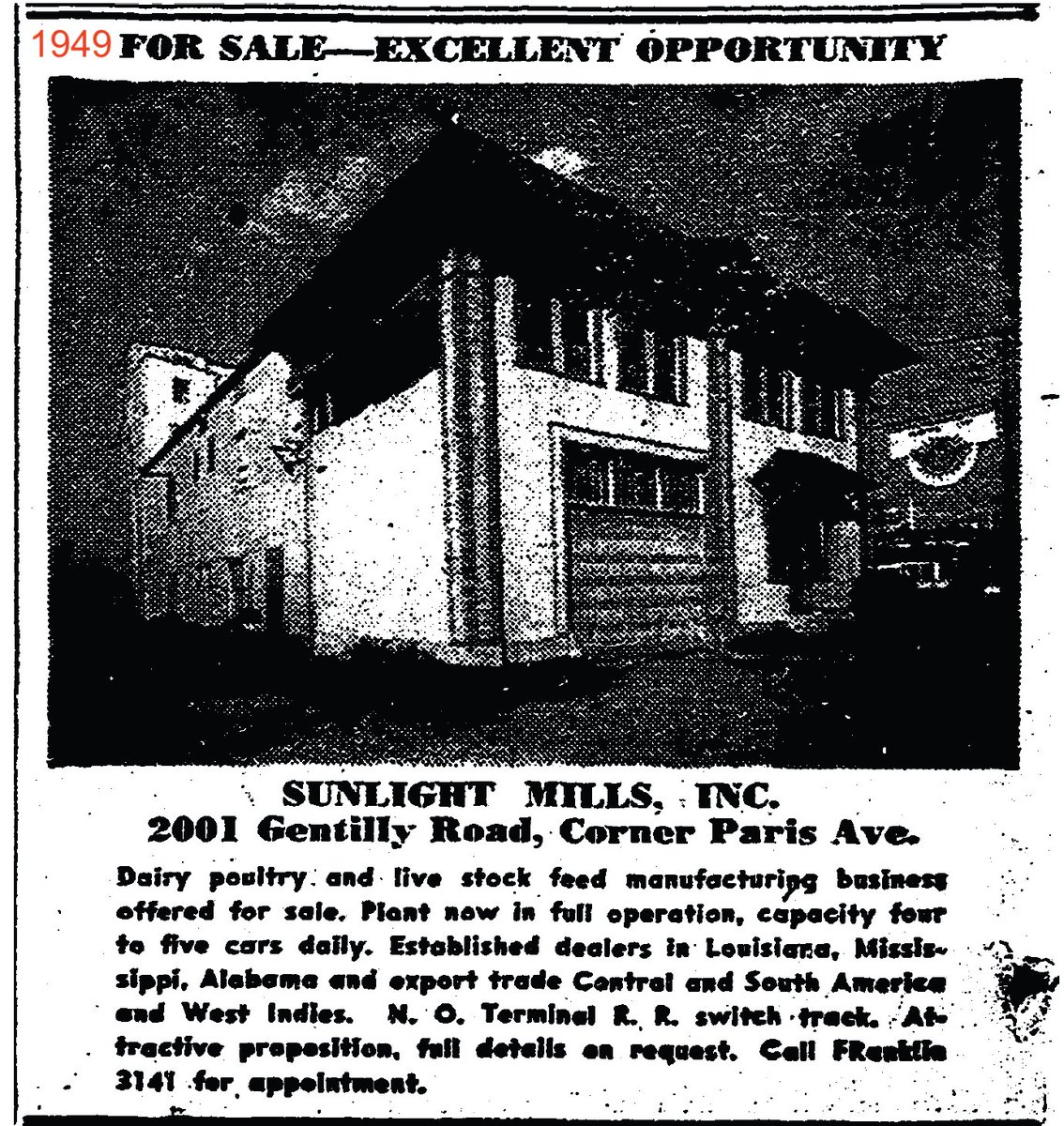 CarrolltonWatch's tweet photo. @SlickWillie_ @AubryKWDSU @wdsu The sign is from the 1950s when it was a children's underwear/sleepwear factory and sales office —up until around 1960. Later it was a sewing machine company and then a warehouse for auto parts; then plumbing. https://t.co/OjR8BiNqrZ