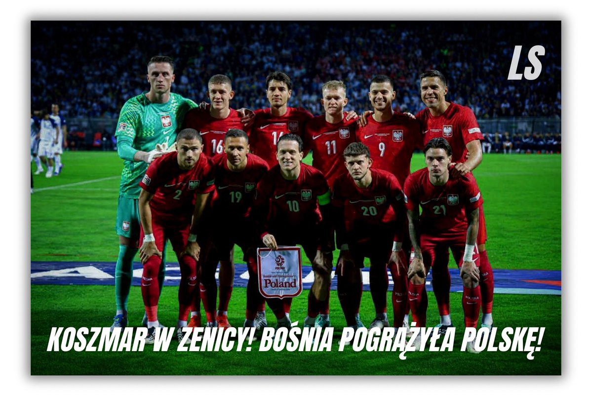 lightningshotpl's tweet photo. 🚨🇵🇱 Reprezentacja Polski przegrywa w Zenicy z Bośnią i Hercegowiną 0:1 w 4. kolejce Ligi Narodów UEFA.

⚽️ O wyniku spotkania przesądził Ivan Basić, który w końcówce meczu pewnie wykorzystał rzut karny.

Czytaj dalej! ⤵️ https://t.co/igty9CyDKv