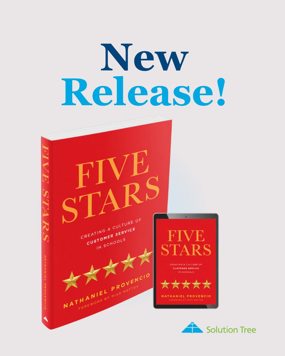 SolutionTree's tweet photo. ⭐ Great school culture is built in the way people are treated every day.
Five Stars gives educators ideas for strengthening trust, relationships, service, and shared values across the school community.
https://t.co/Bcs0OYXc99
#SchoolCulture #EducationLeadership #Teachers https://t.co/db9gBd2KSA